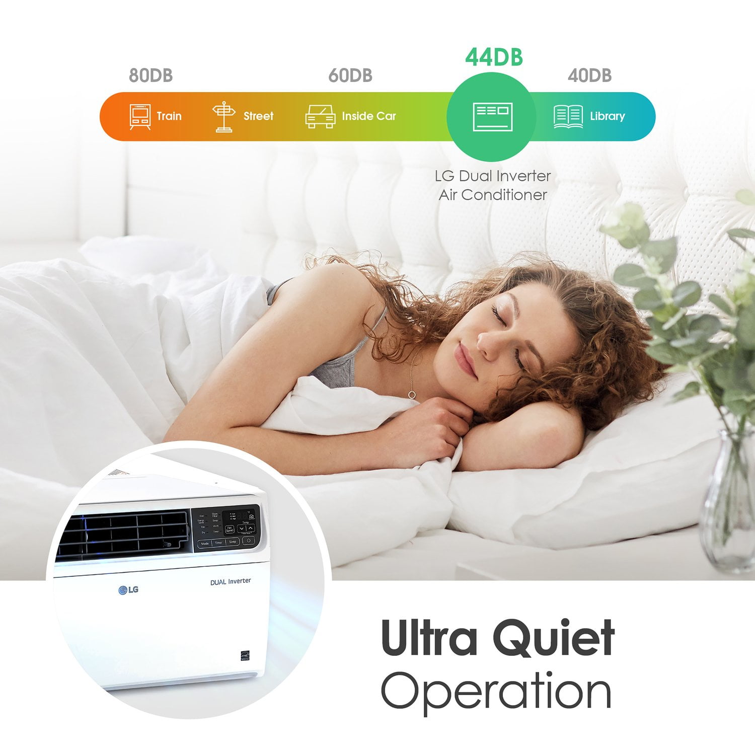 LG Dual Inverter Window Air Conditioner with Wi-Fi and Remote (8,500 BTU, 350 sq. ft. Coverage) kwkr3