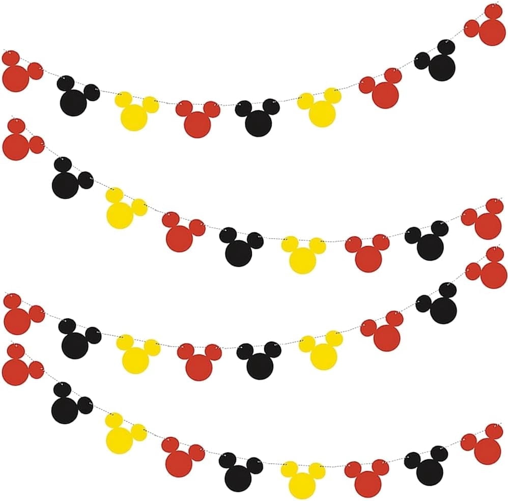 Unique Disney Mickey Mouse Celebration Banner Party Decoration (Multicolor, 7 ft) ytxlw