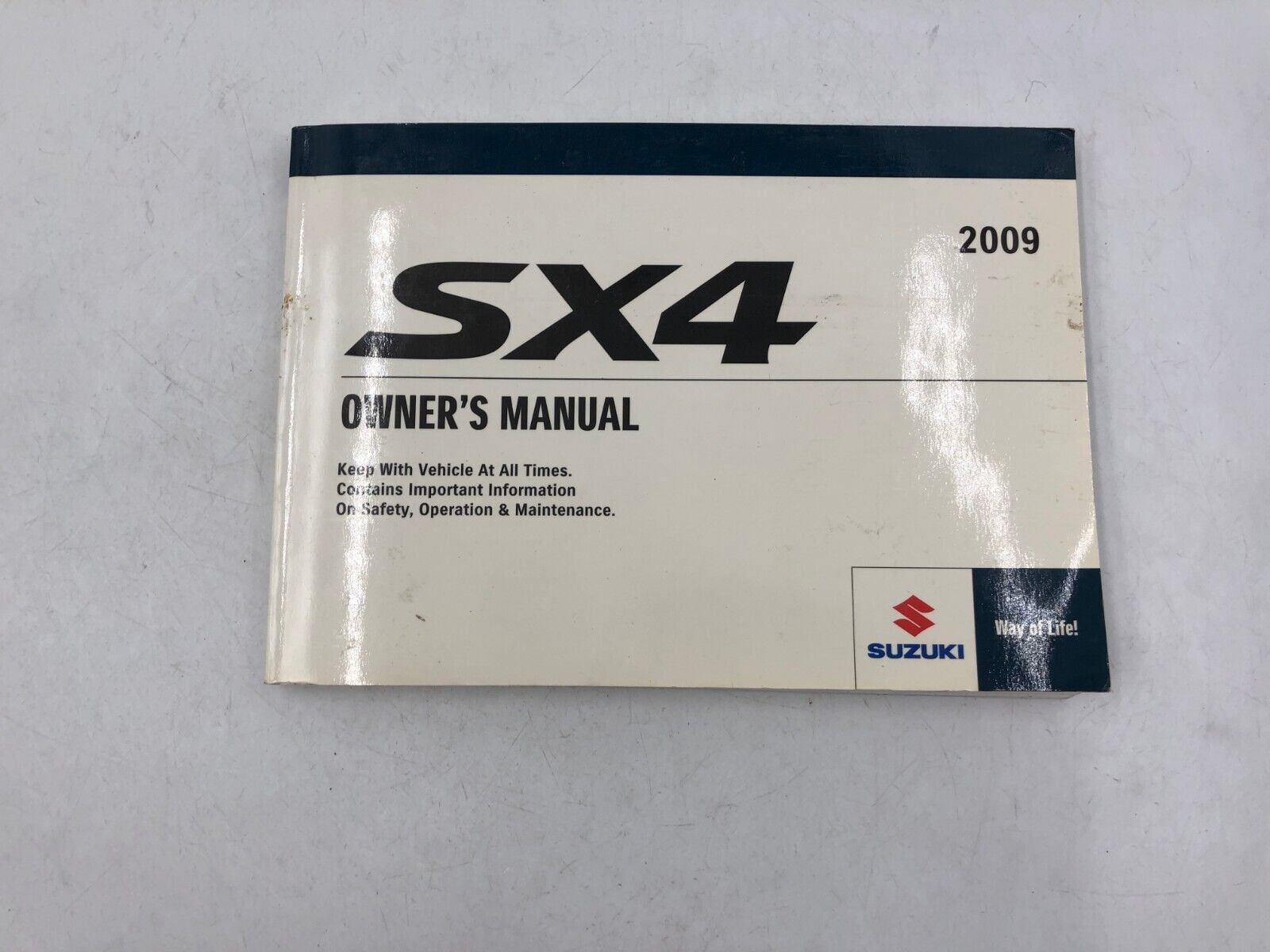 Suzuki 2009 SX4 Owners Manual Handbook Set with Protective Case (OEM) 8t3vc