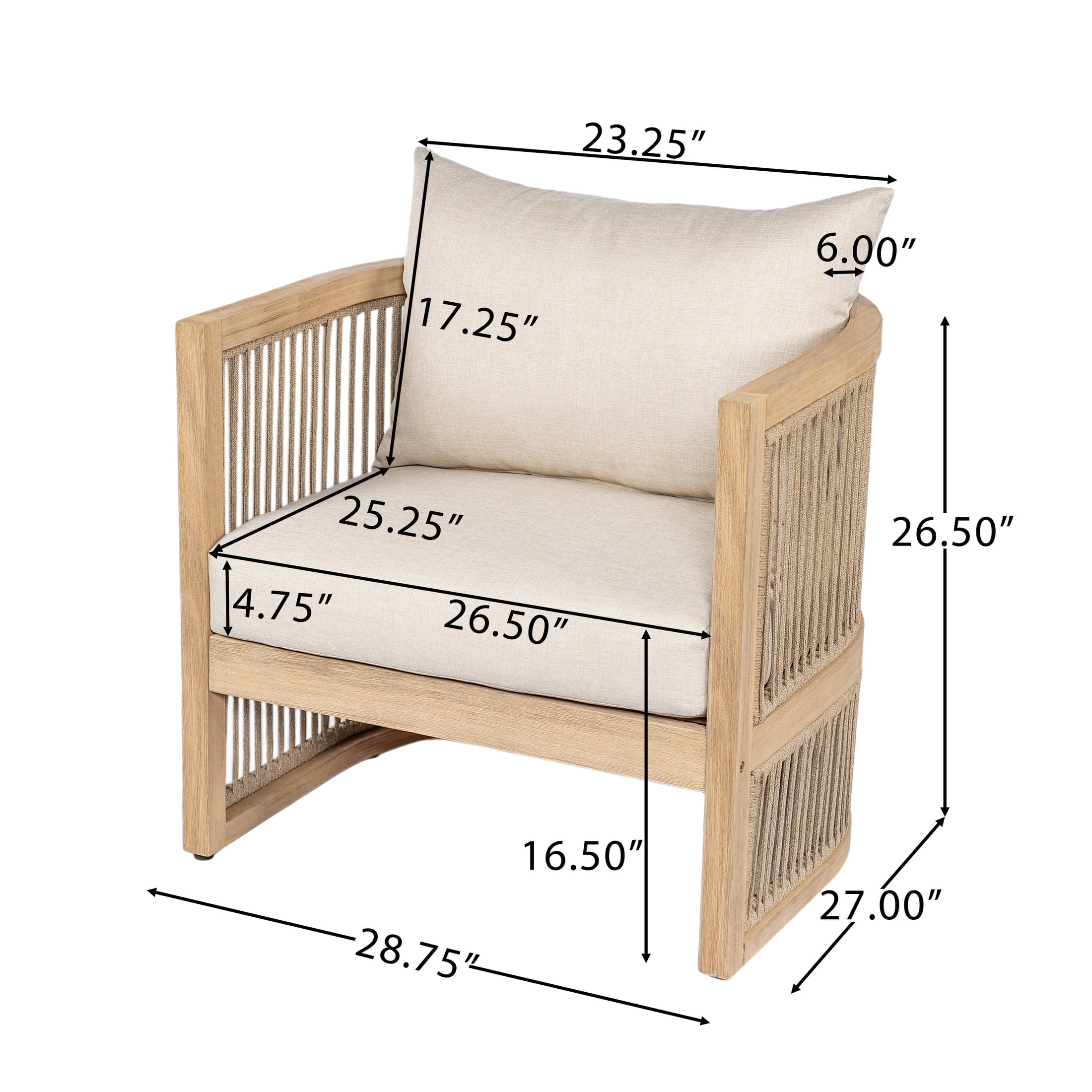 Christopher Knight Home 5-Piece Outdoor Conversation Set with Coffee Tables (Light Teak, Beige Cushion, 5-Piece) rdixu