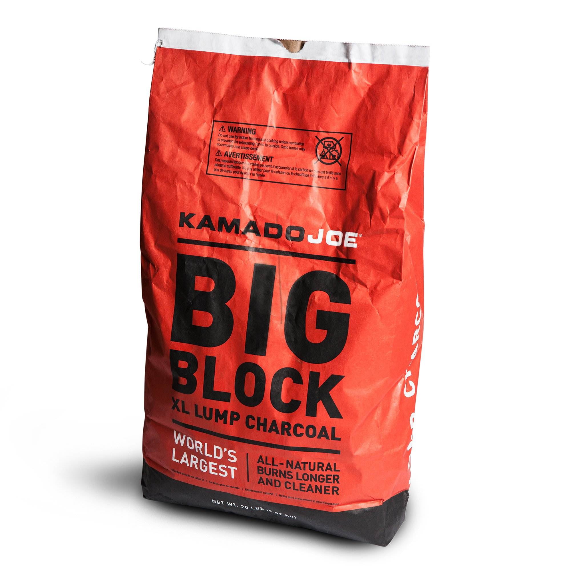 Kamado Joe Big Block All Natural Argentinian Hardwood Lump Charcoal (40 lb, 2 Pack) 3mclx