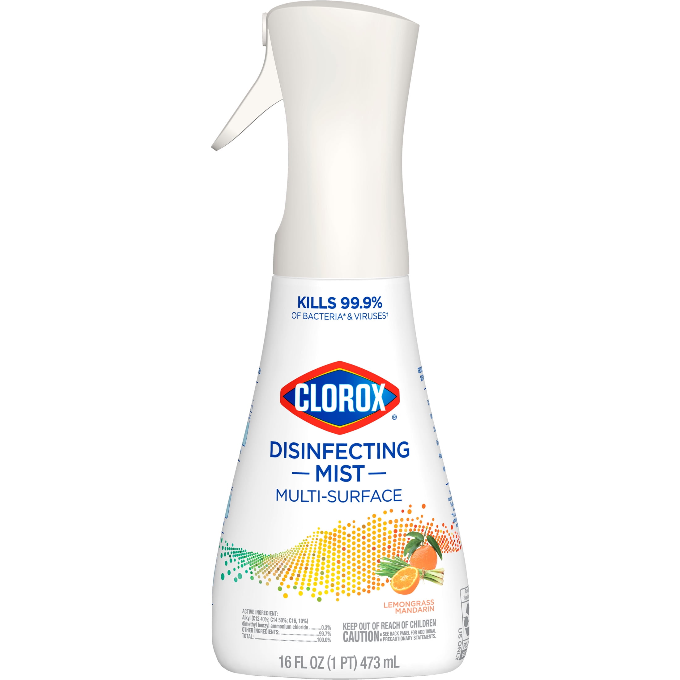 Clorox Disinfectant Mist Multi-Surface Spray (Lemongrass Mandarin, 16 fl oz) m1nvv