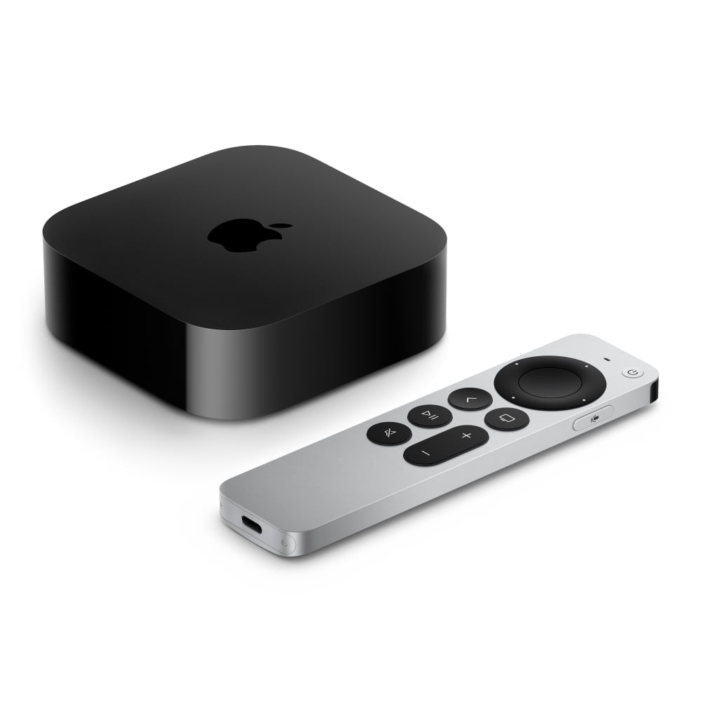 Apple TV 4K Media Player (3rd Gen, 128GB, Wi-Fi + Ethernet, Black) k6hcj