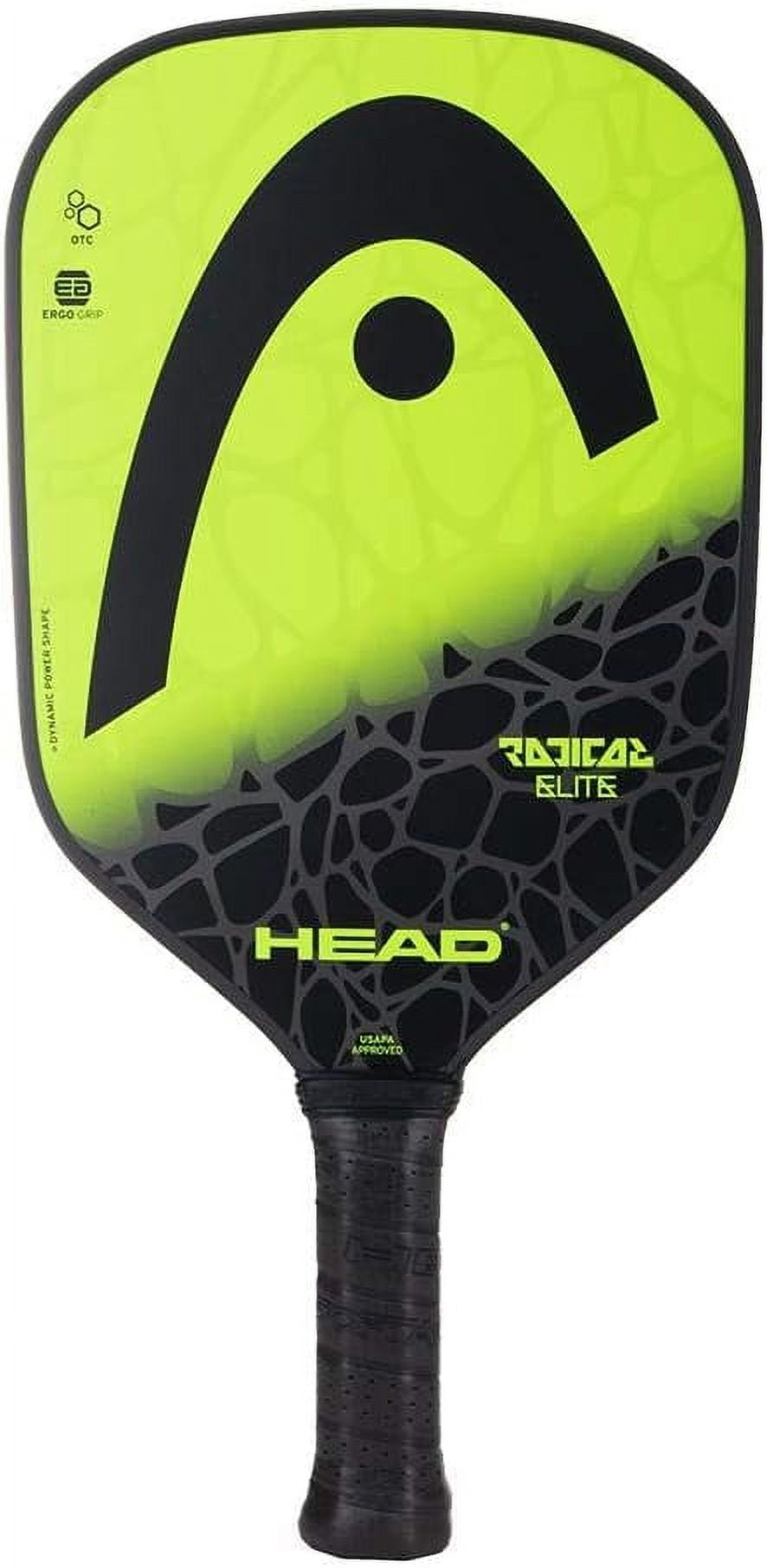 HEAD Radical Elite Pickleball Paddle (Black, 8.1 oz) rrh9b