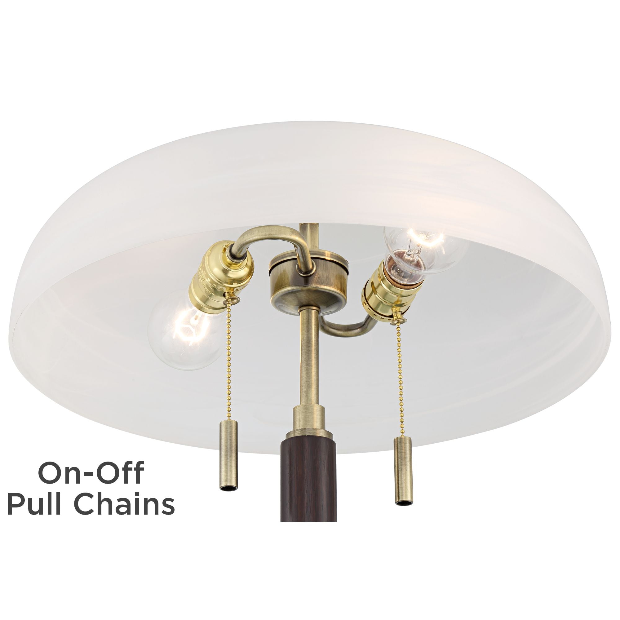Possini Euro Design Wyndham Mid Century Modern Desk Lamp with Dual USB Ports (Black, 23 in) 8wyk4
