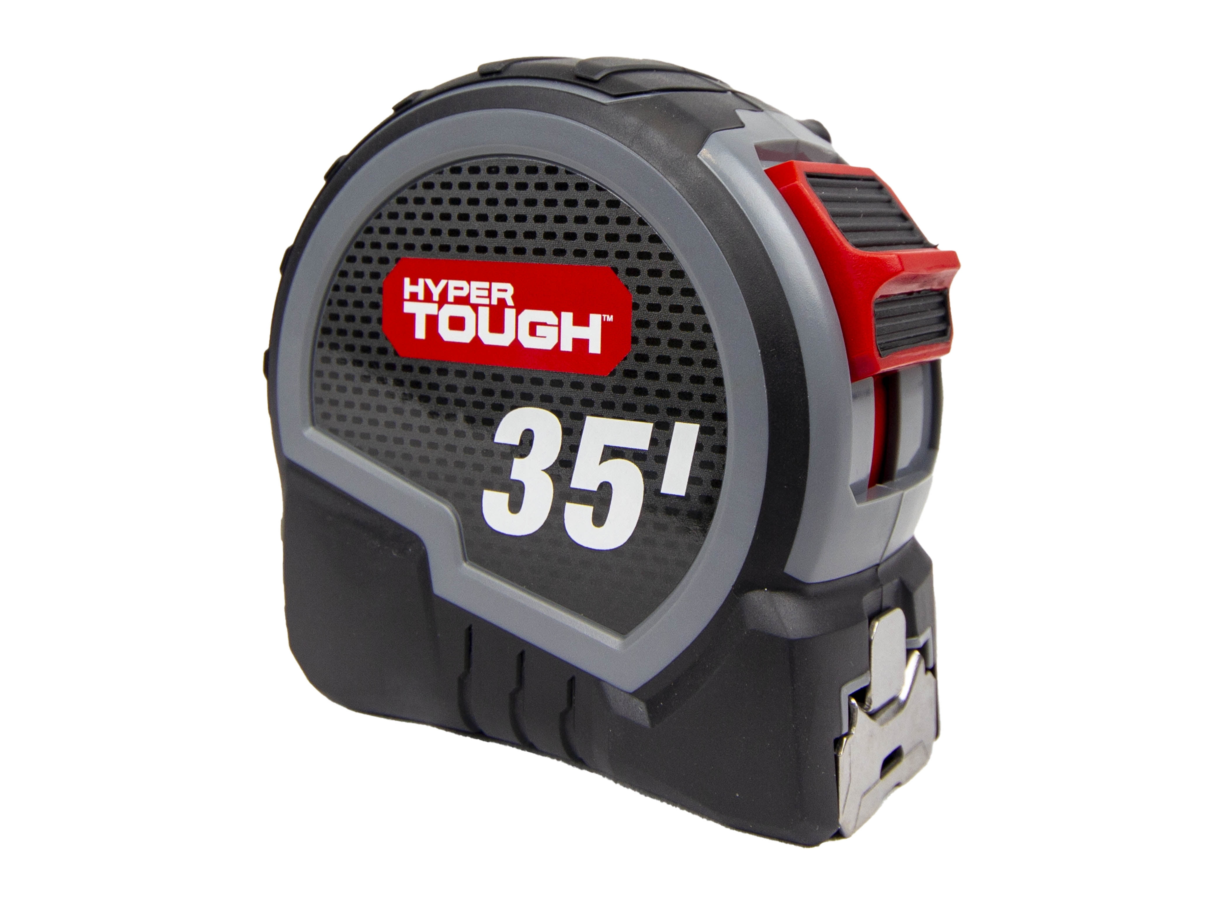 Hyper Tough Wide Blade Steel Tape Measure (Grey, 35 ft) 1tlmu