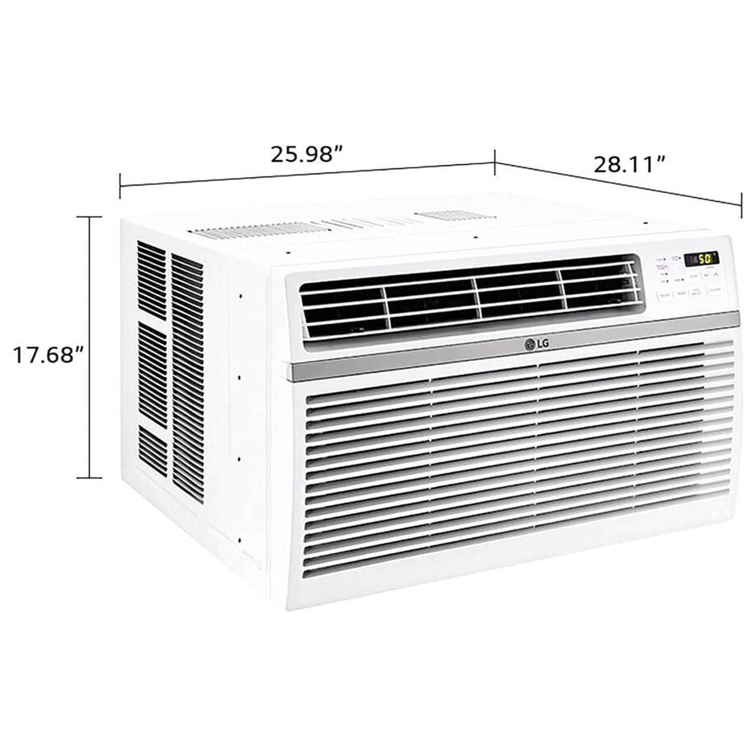 LG 18,000 BTU Window Air Conditioner with Remote Control (White, 1000 sq ft) r8k9w