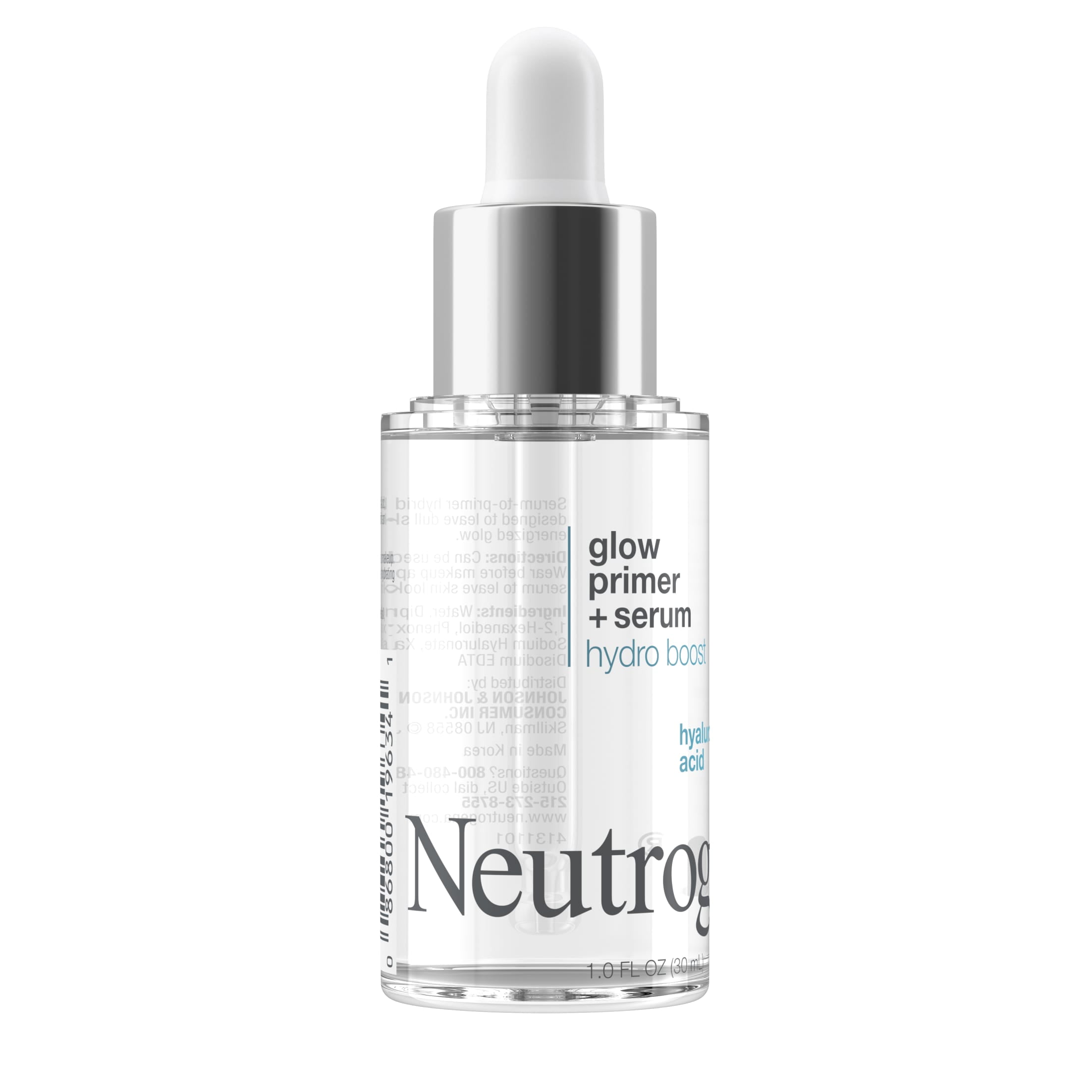 Neutrogena Hydro Boost Glow Booster Primer & Serum, Hydrating Face Makeup Base (1.0 fl oz) onvl3
