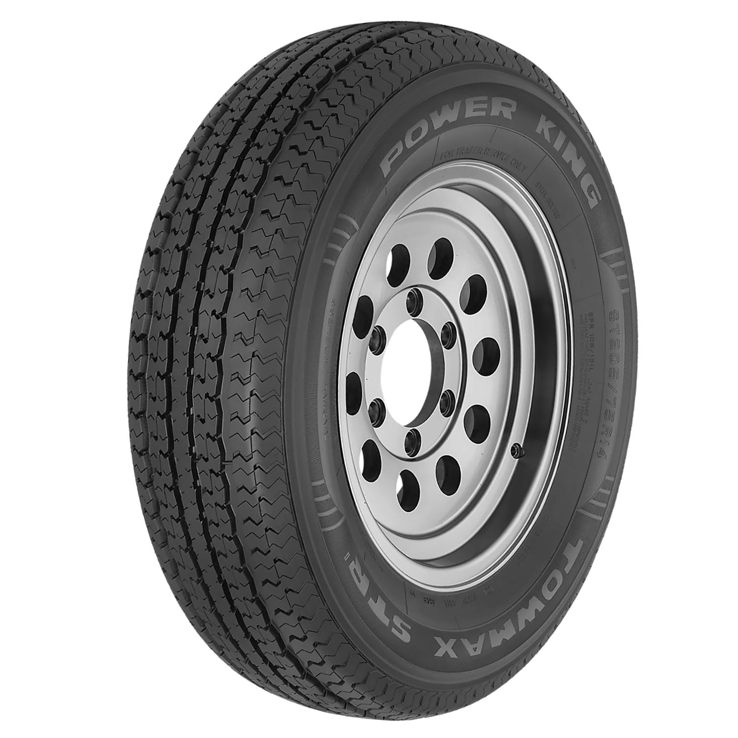 Power King Towmax STR II Trailer Tire (235/85R16, Load Range F) emx96