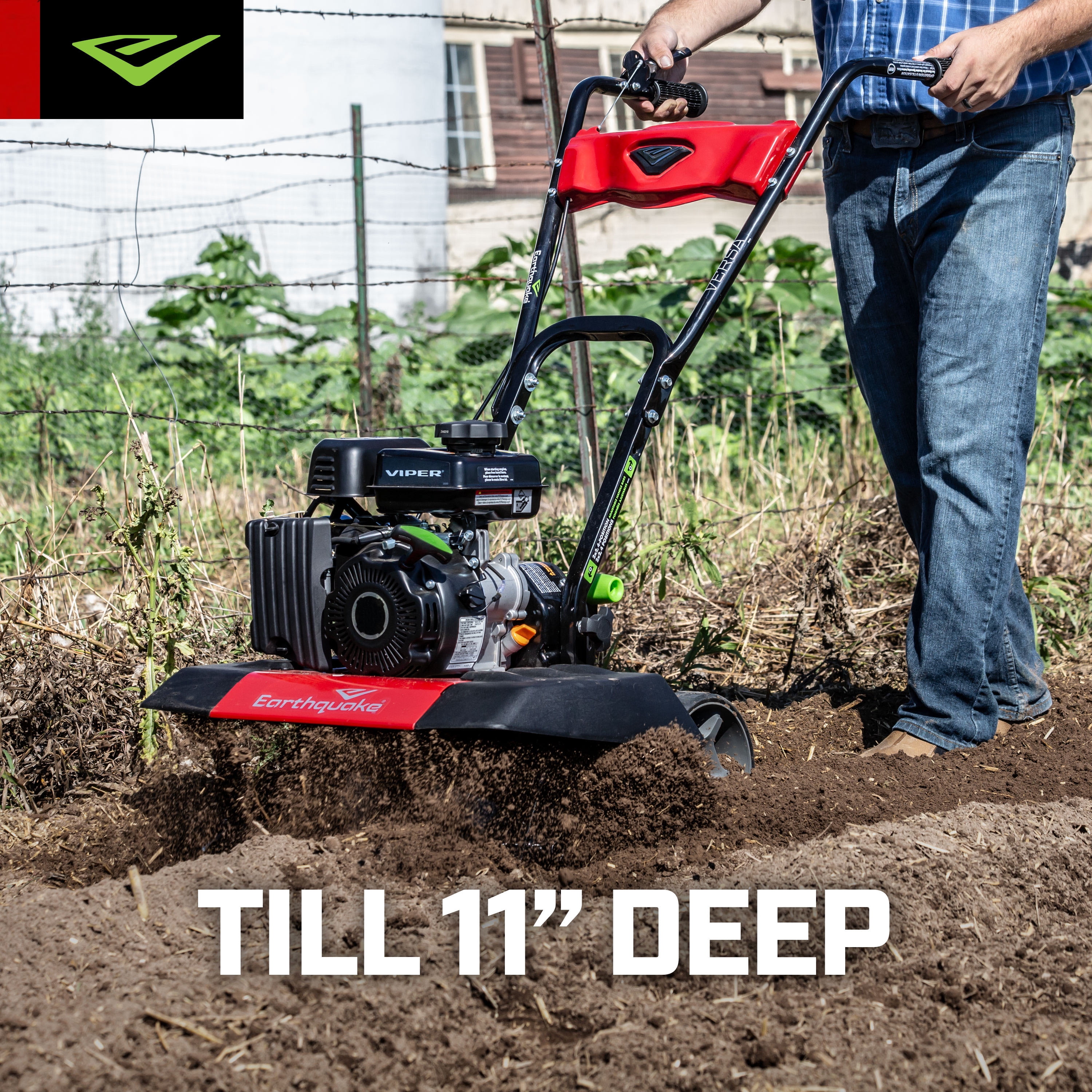 Earthquake Versa Tiller Cultivator with 79cc 4-Cycle Viper Engine (11 to 21 in Width) isne7