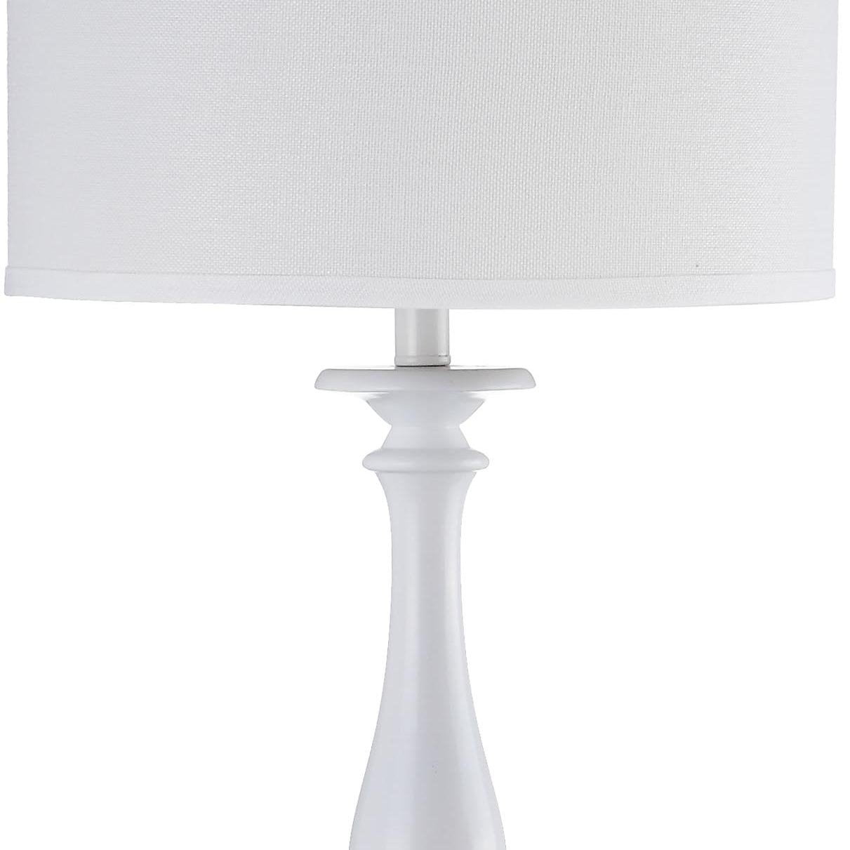 Safavieh Bessie Classic Candlestick Floor Lamp with Cotton Shade (White, 62 in. H) 8ii98