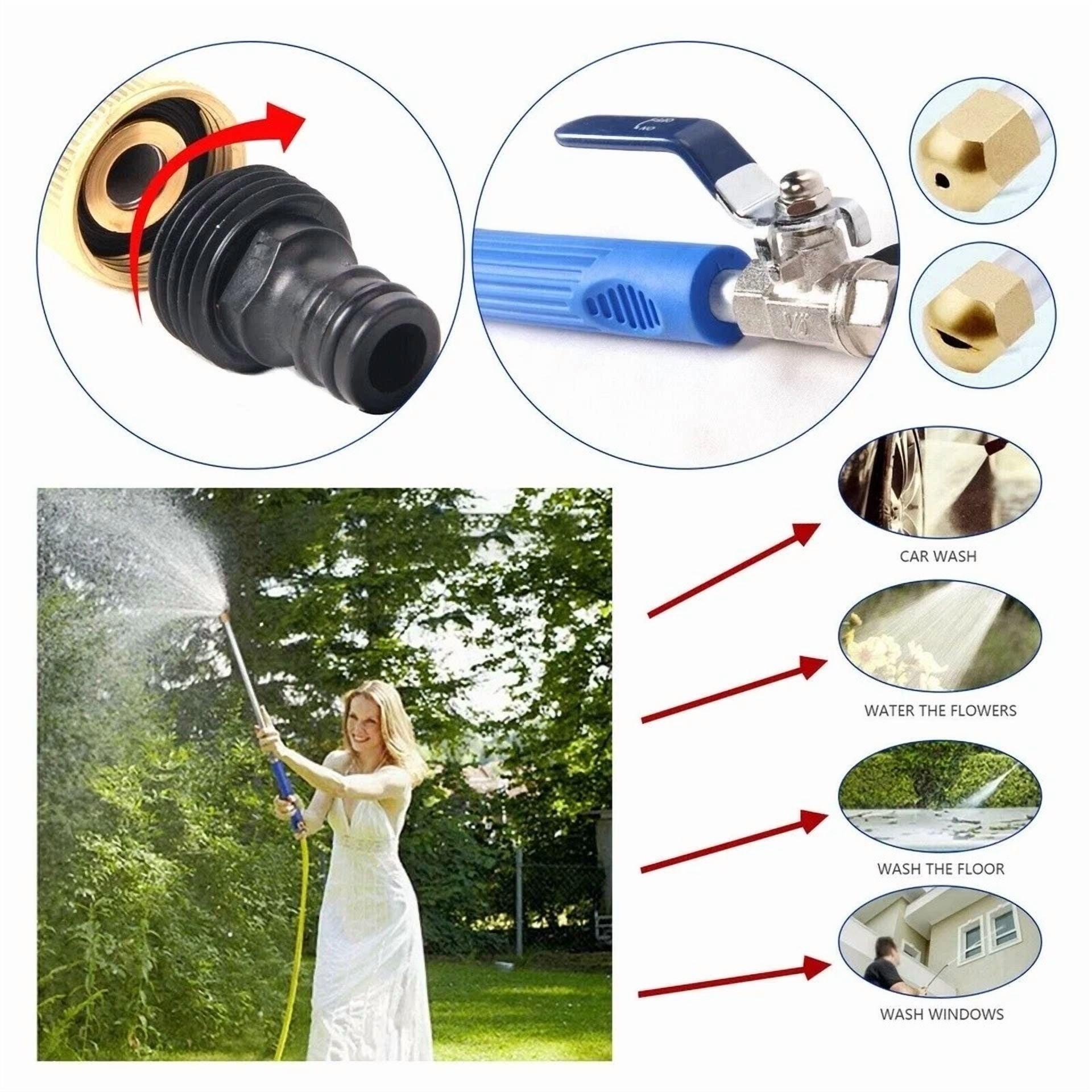 Purely Elizabeth High Pressure Power Washer Spray Gun Nozzle Wand Attachment for Garden Hose (15 in) gstfs