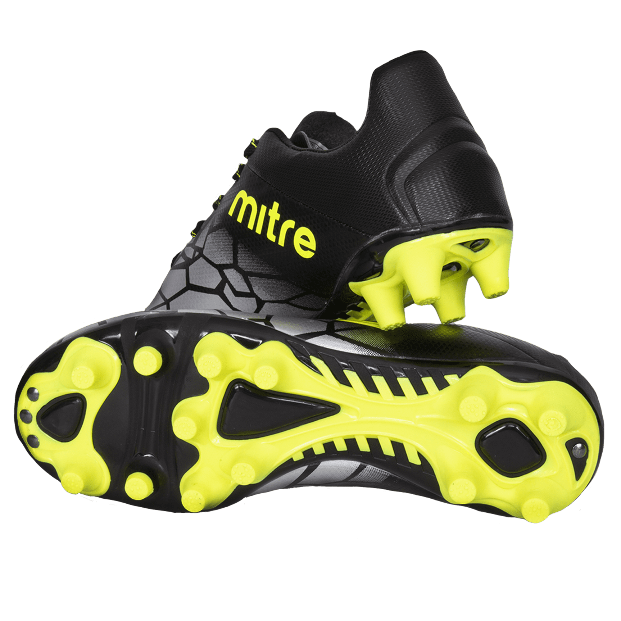 Mitre Youth Soccer Cleats Lightweight Water Resistant Performance Footwear (Green, 4 US) 1p8am