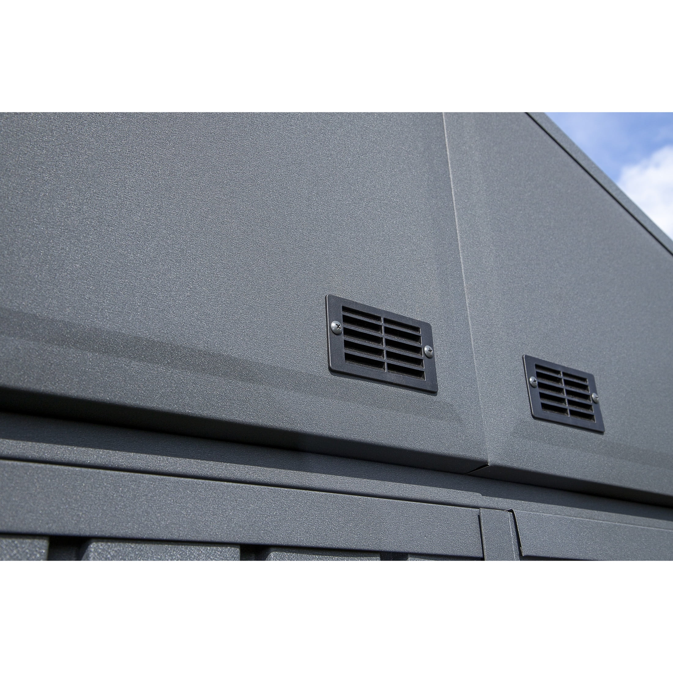 Arrow Elite Steel Storage Shed (Anthracite, 14 ft x 16 ft x 8 ft) m5tf6
