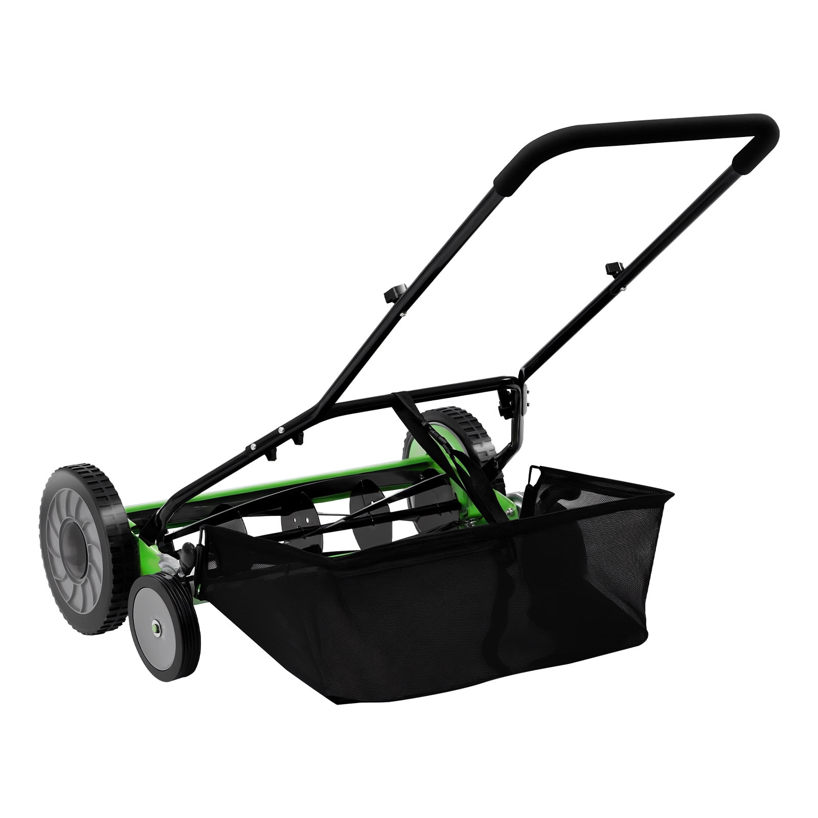 ChicHomey 20-inch Manual Reel Lawn Mower, Adjustable 5-Blade Push Mower for Residential Lawns (Green, 20 in) 5elok