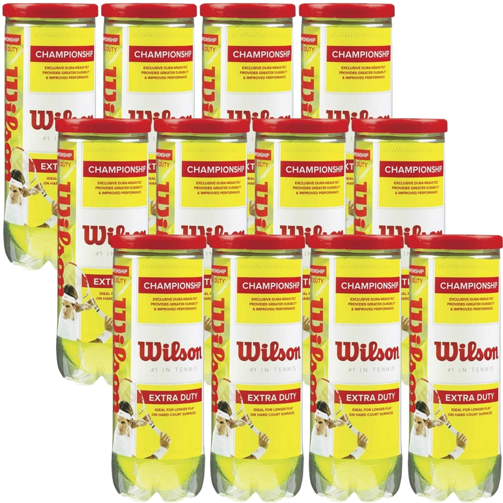 Wilson Championship Extra Duty Tennis Balls (Yellow, 3-Pack) l7hr1