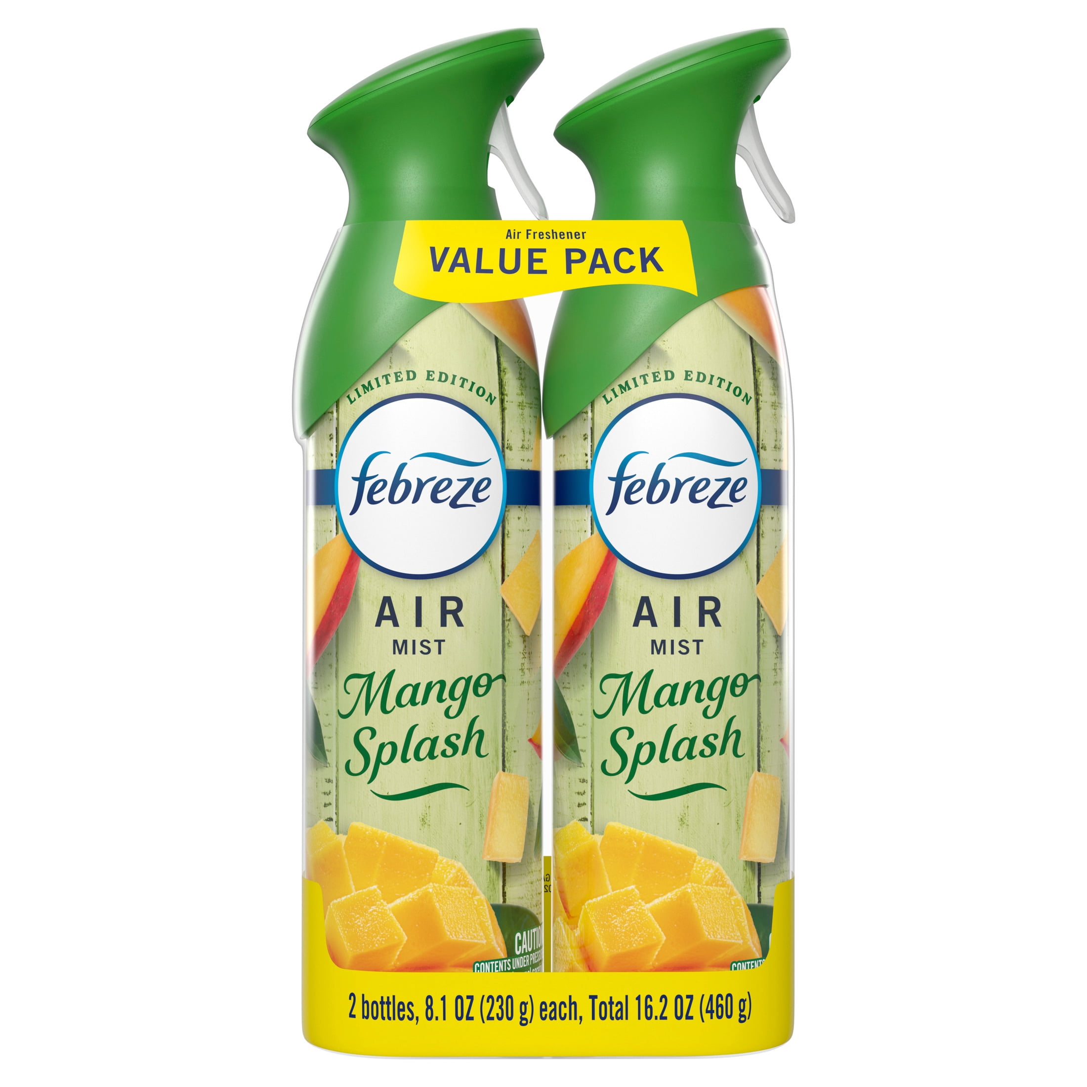 Febreze Air Mist Air Freshener Spray, Mango Splash Scent (8.1 oz, 2 Pack) p4ysn