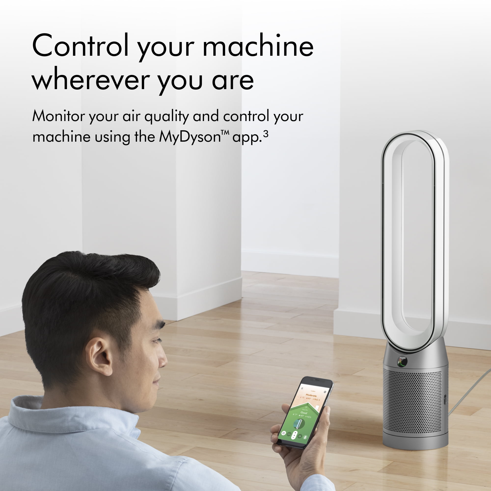 Dyson Purifier Cool TP07 Connected Air Purifying Fan (Black/Nickel, Refurbished) ba2uf