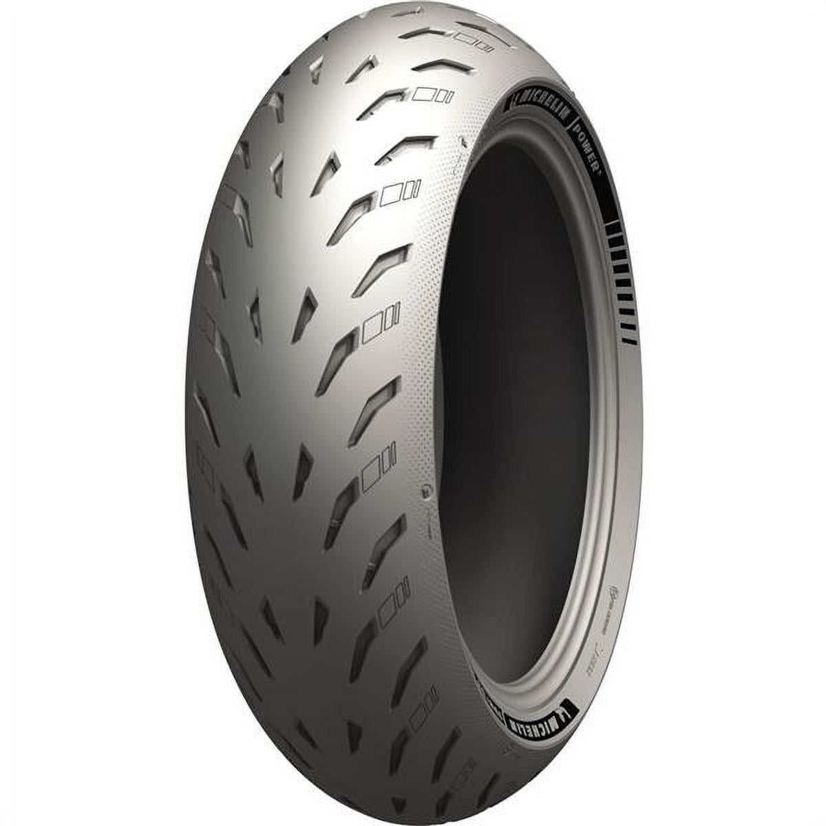 Michelin Power 5 Rear Motorcycle Tire (Black, 180/55ZR-17) mv8v3