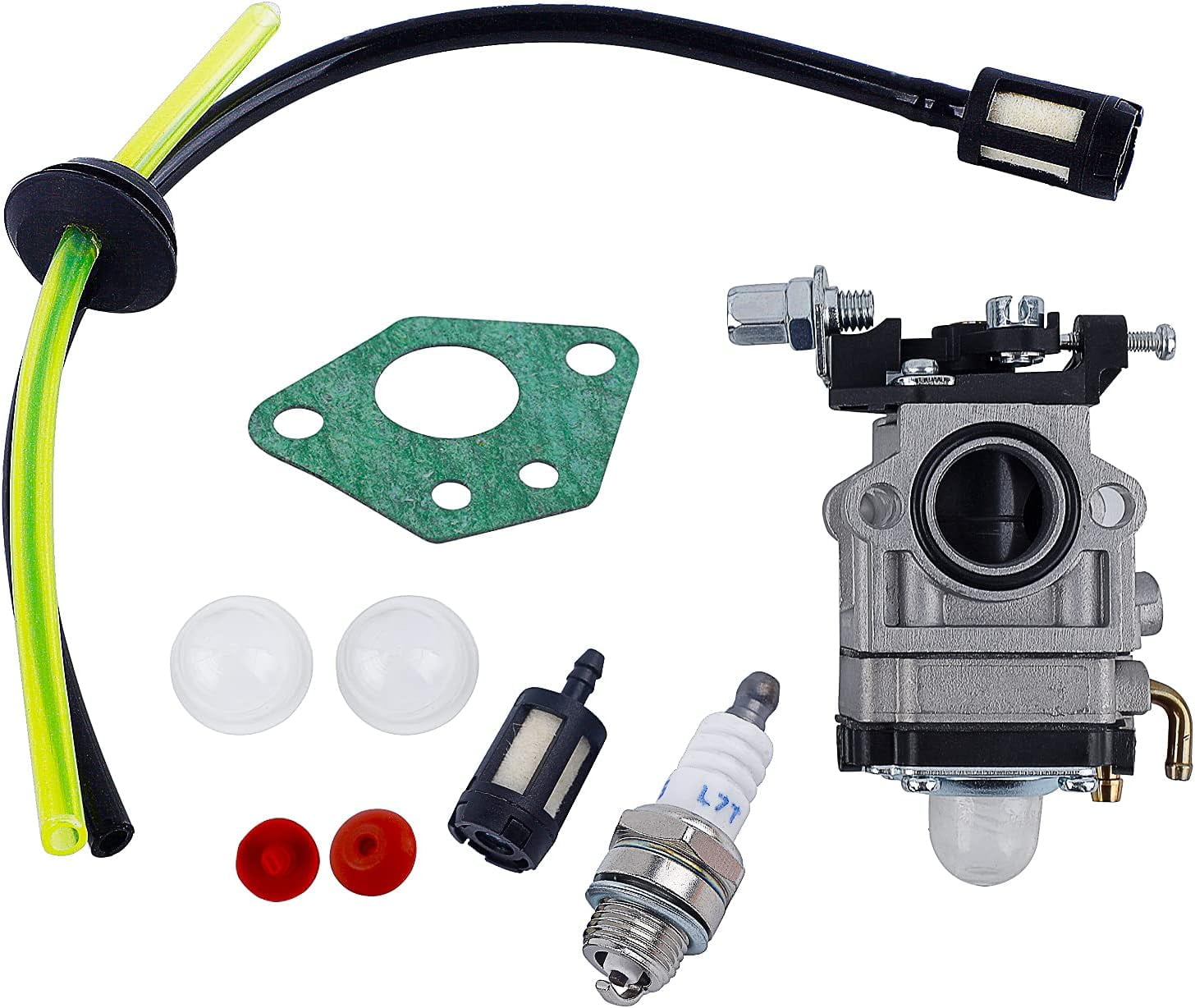 Earthquake Alloy Carburetor Replacement for Tiller, Cultivator, and Dethatcher (43cc, 49cc, 52cc Engine Kit) rgwk8