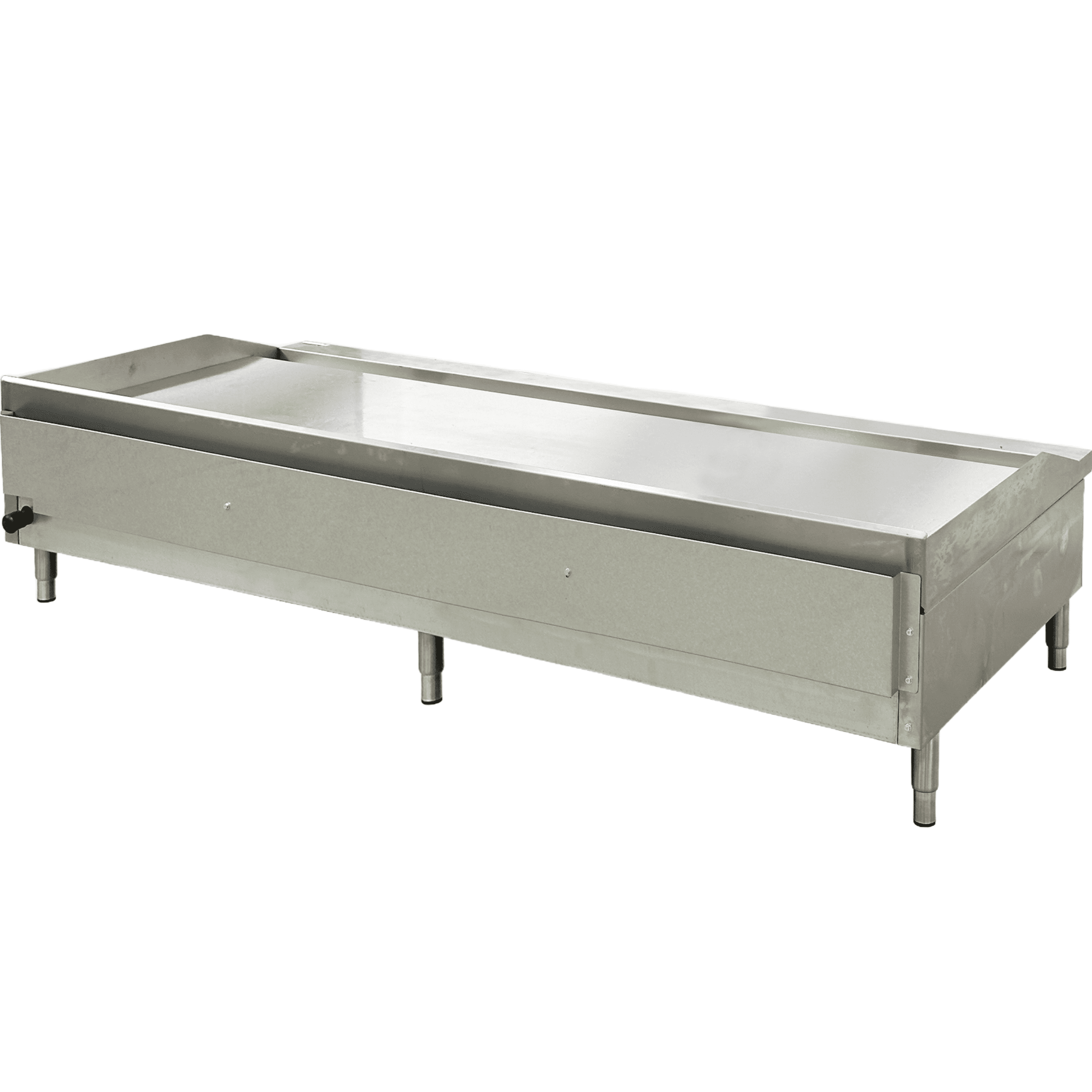 Elite Kitchen Supply 72 in. Commercial Gas Griddle, Heavy-Duty Stainless Steel Flat Top Cooking Equipment (Silver, 72 in.) 7ypng