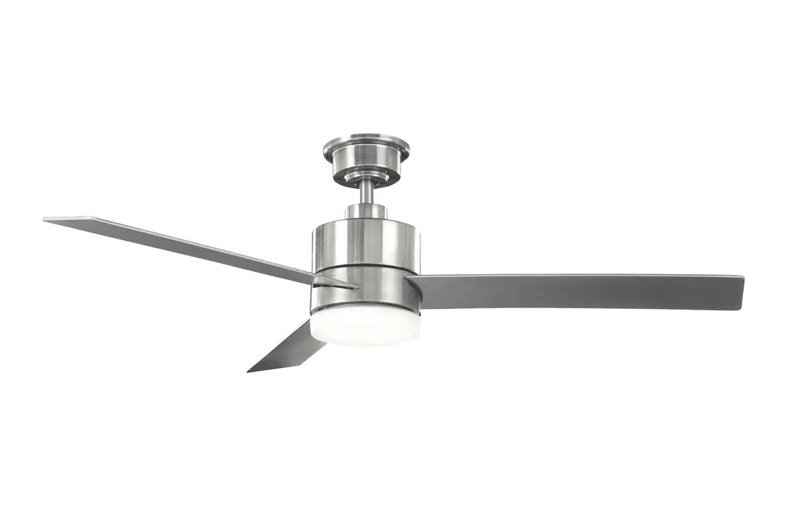 Hampton Bay Madison 52 in. Integrated LED Ceiling Fan with Remote Control (Brushed Nickel, 52 in.) n43d9
