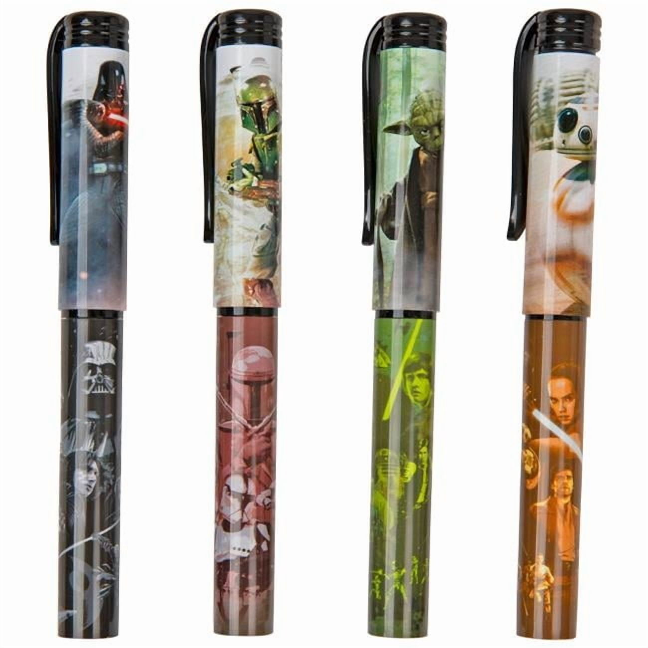 Star Wars Characters Ballpoint Pen Set (Multicolor, 4 Pack) u00qh
