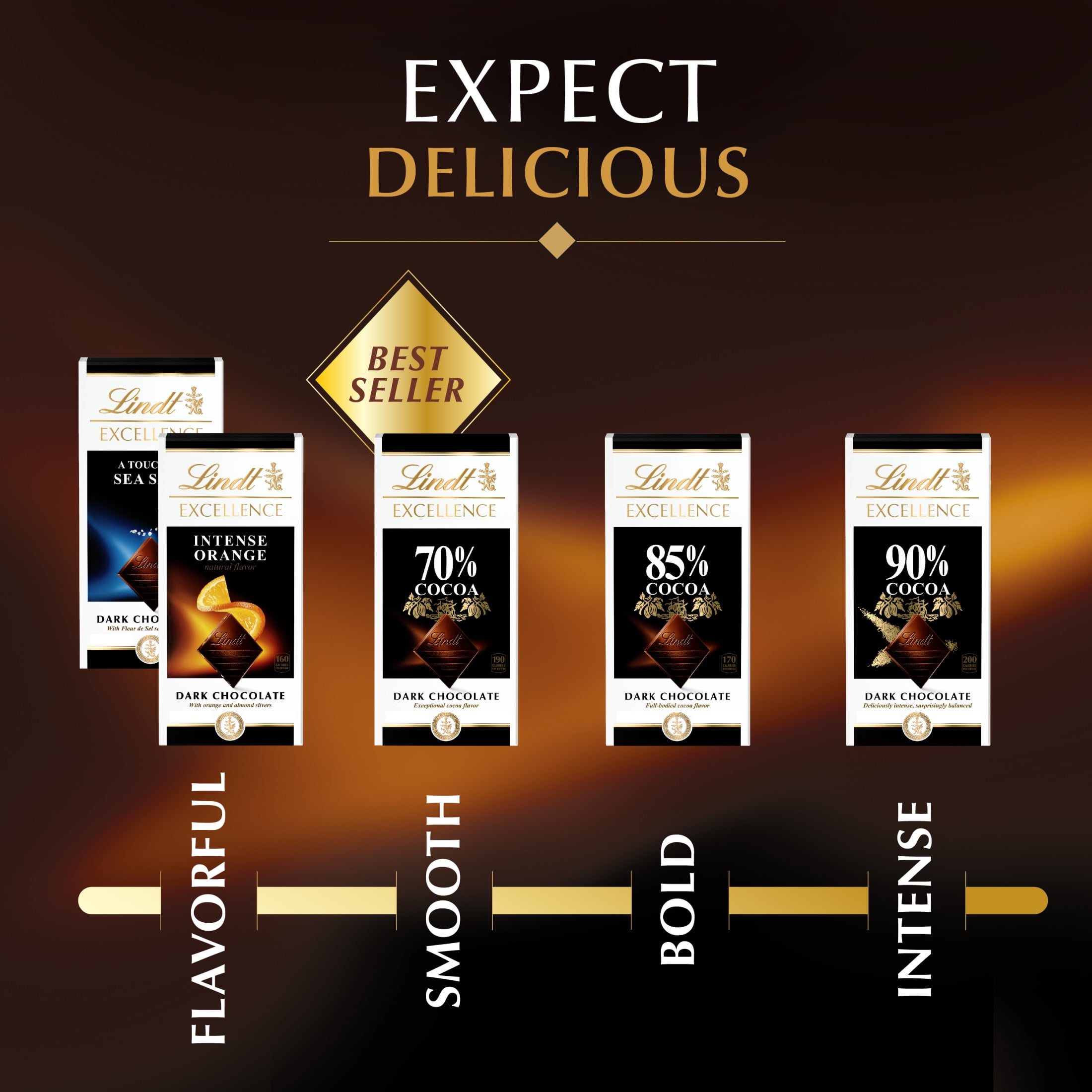 Lindt Excellence Dark Chocolate Bar, 85% Cocoa, Premium Gourmet Confectionery (3.5 oz) yhxpq
