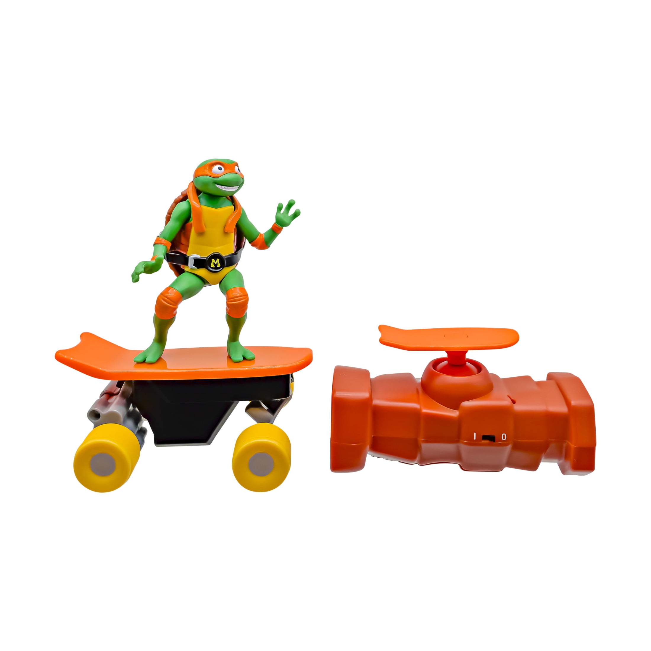 Teenage Mutant Ninja Turtles Michelangelo Half Pipe RC Skateboard Vehicle (Orange, 12 in) 4d8lw