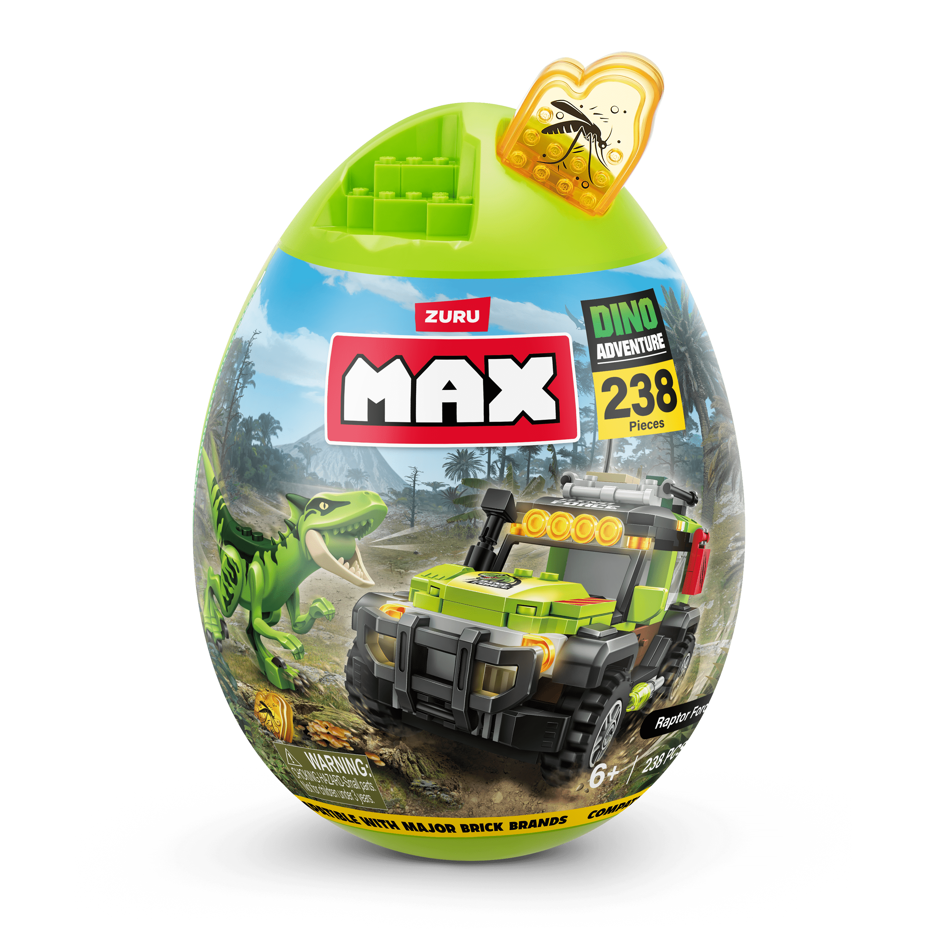 Max Build More Dino Escape Building Bricks Set (238 Pieces) e1p4i