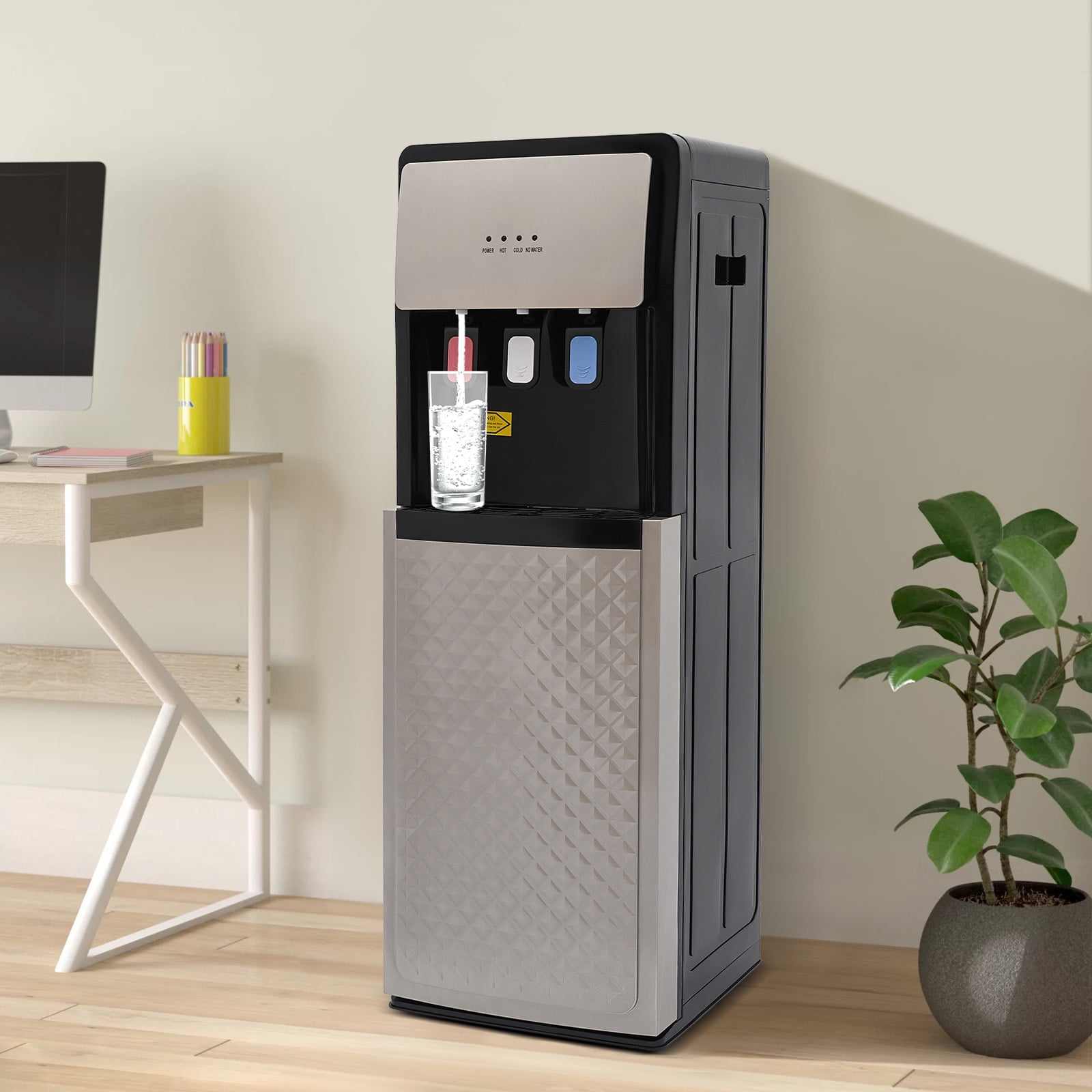 Generic Standing Water Dispenser, Bottom Loading Hot and Cold Water Cooler with 3 Temperature Settings (Silver, 1 Unit) 1gxdu - Image 24