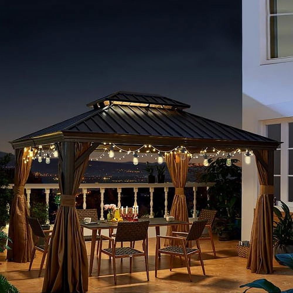Better Homes & Gardens Solar LED String Lights, Outdoor Weatherproof Decorative Lighting (White, 34 ft) 5dzjd