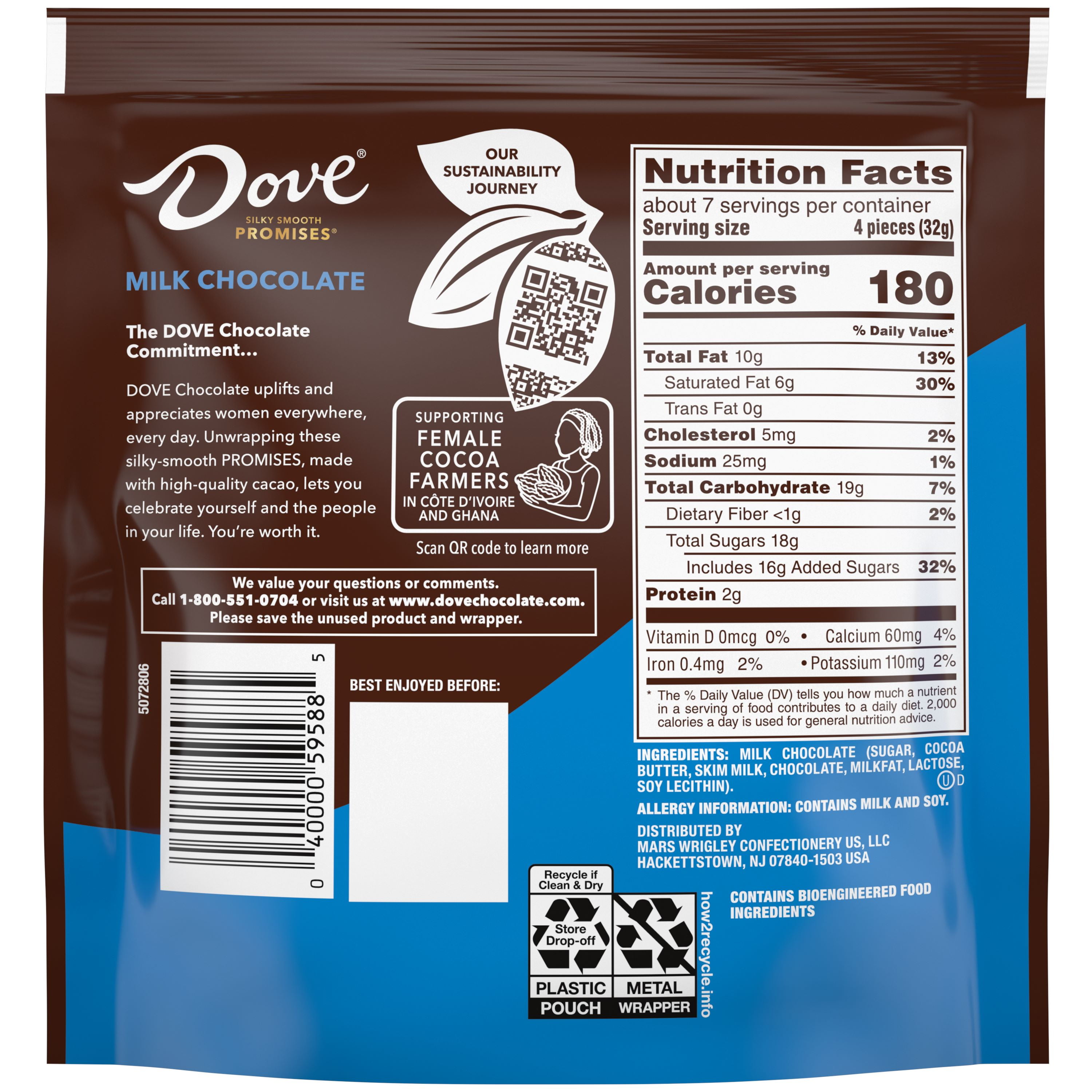 Dove Promises Milk Chocolate Candy, Silky Smooth Premium Chocolate (7.61 oz) 1gyrq