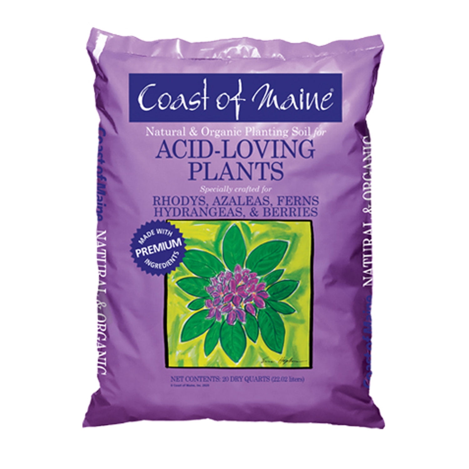 Coast of Maine Organic Potting Soil for Acid Loving Plants (Purple, 40 qt) p7mxy