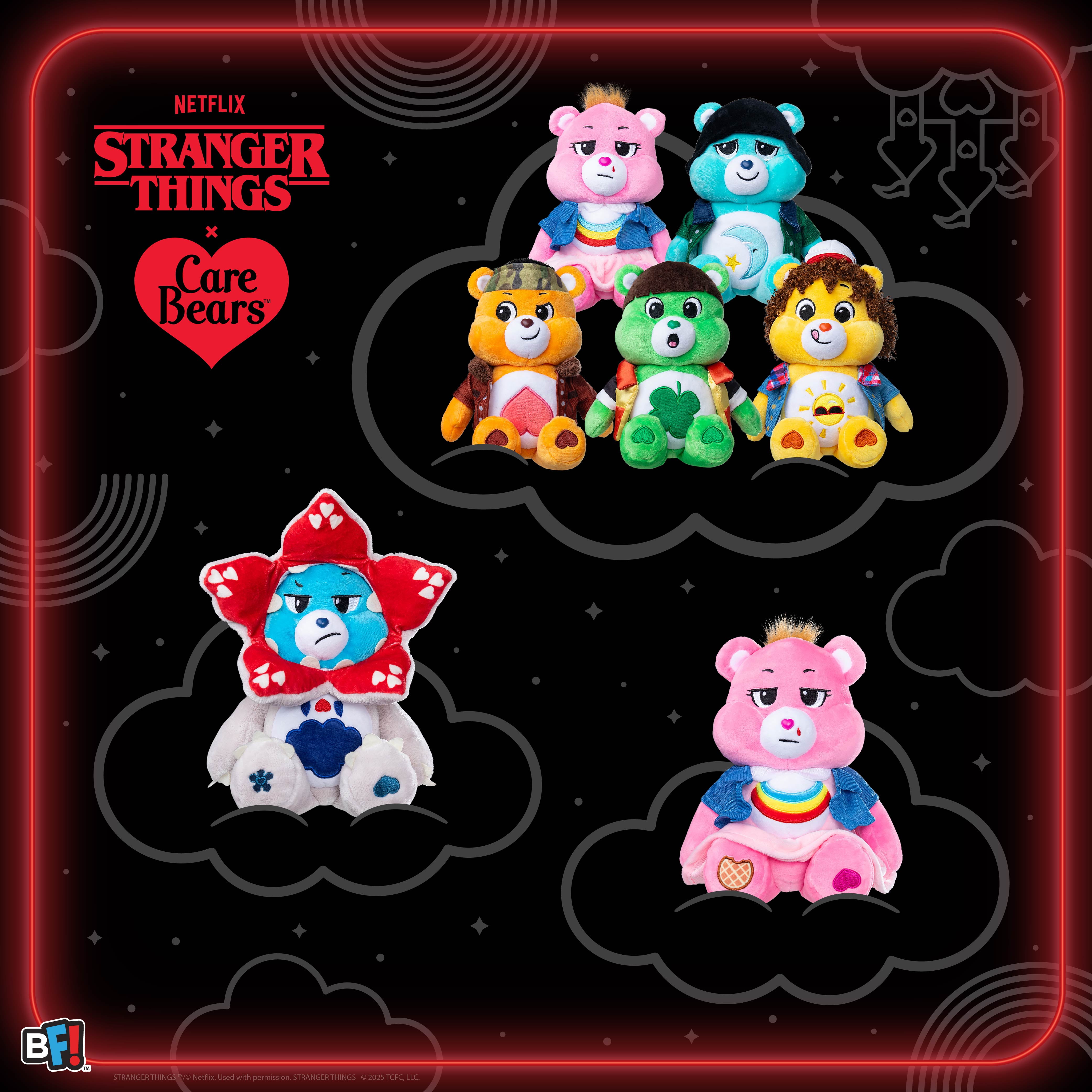 Care Bears x Stranger Things Grumpy Bear Demogorgon Plush Toy (Multicolor, 12 in) 4e1dv