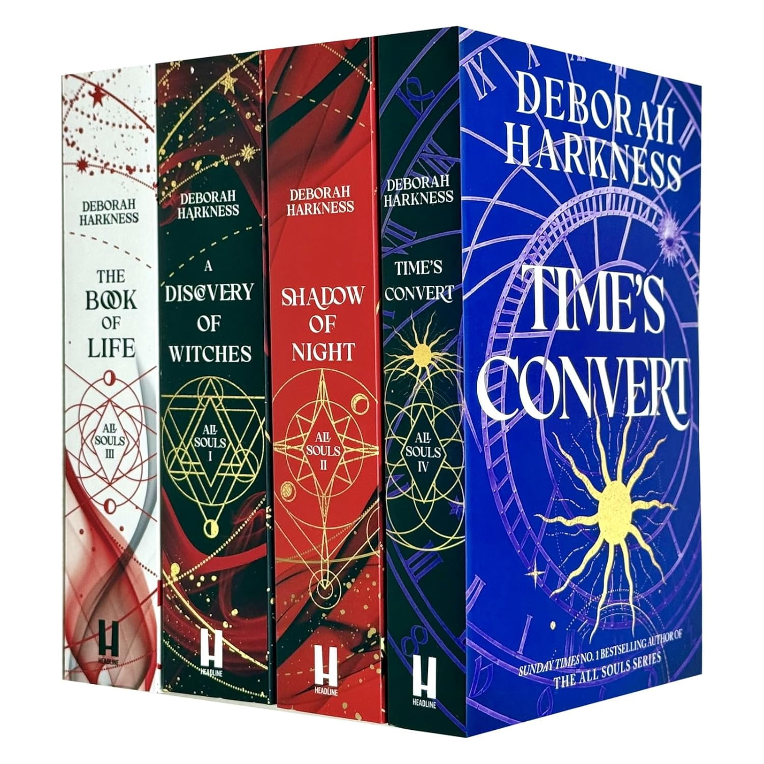 Headline Publishing Group All Souls Trilogy Deborah Harkness Collection 4 Book Set (A Discovery of Witches, Shadow of Night, The Book of Life, Times Convert) xjsvi