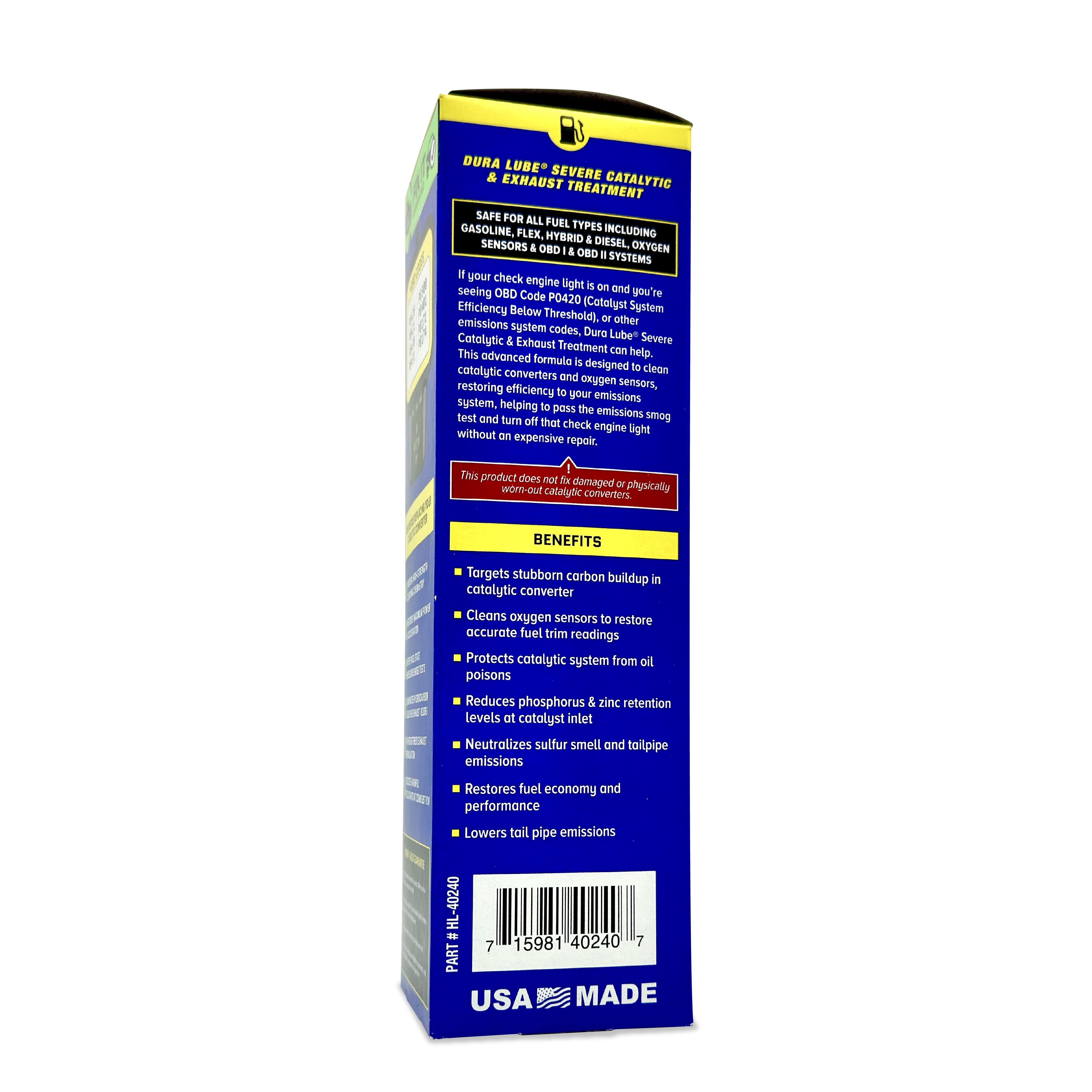 Dura Lube Catalytic & Exhaust System Treatment Emissions Additive Converter Cleaner (16 fl oz) ftgy3