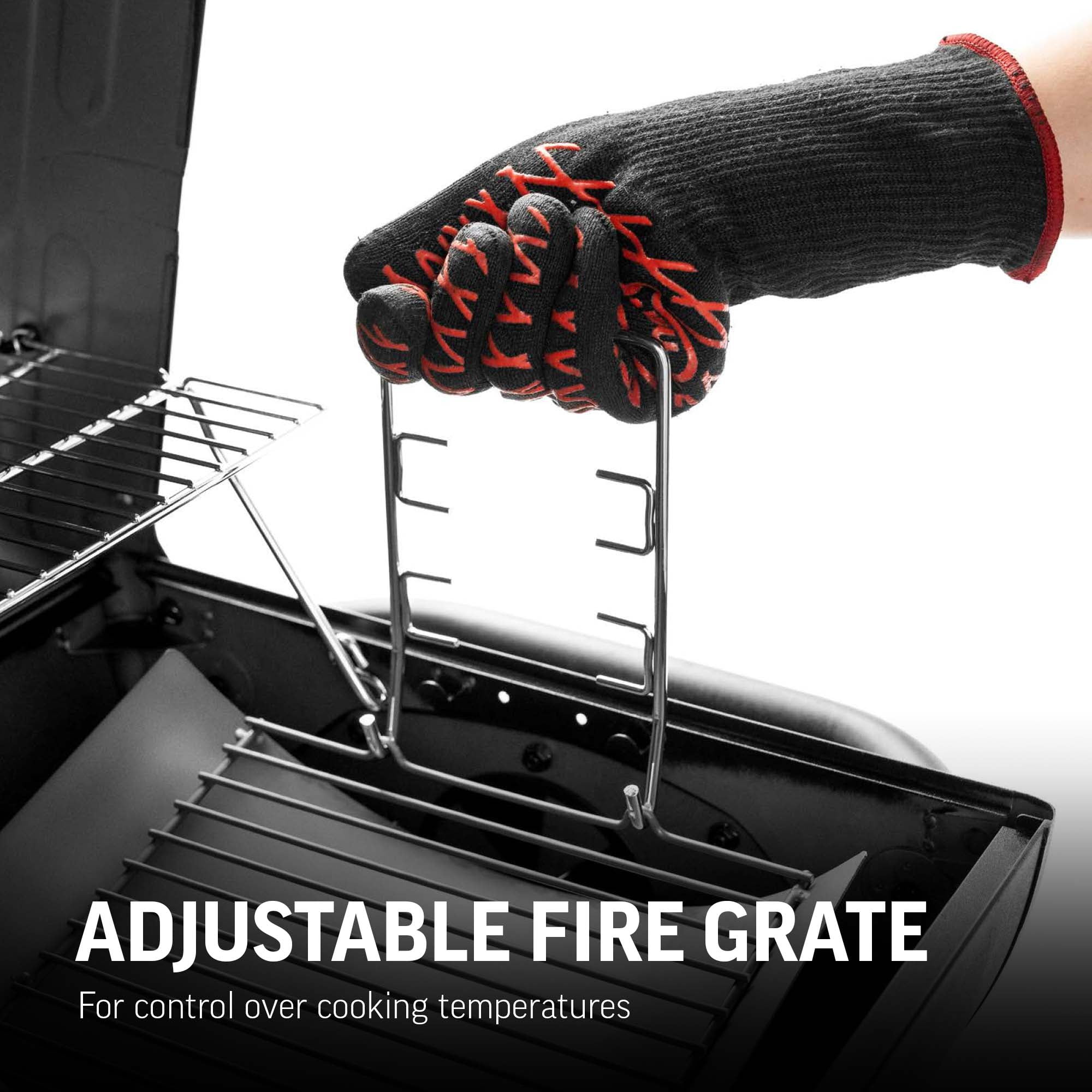 Char-Griller Dual Function Gas and Charcoal Grill (Black, 24000 BTU) f80wu