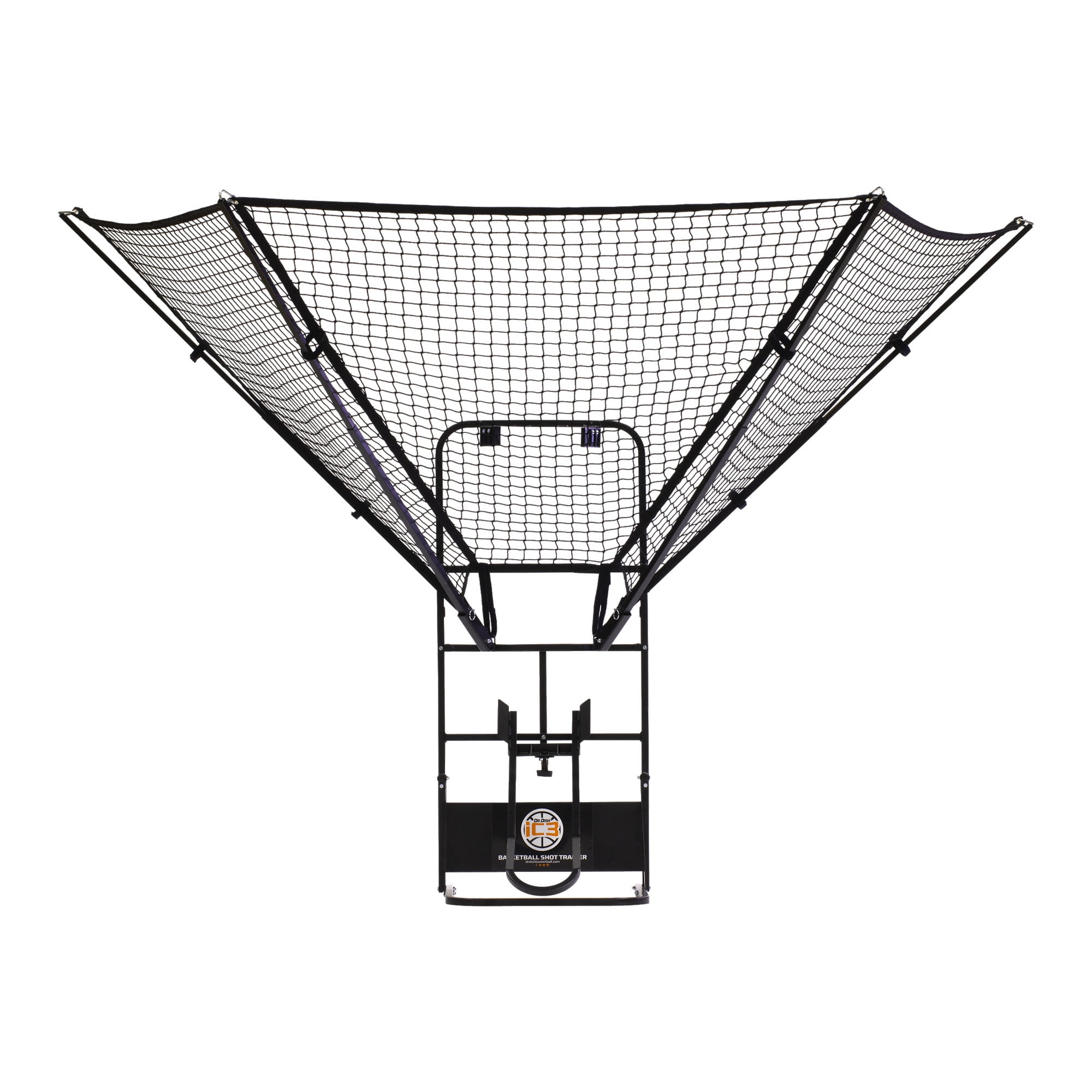 Dr. Dish iC3 Basketball Shot Trainer Rebounder System (Black, 35 lb) 2hye9