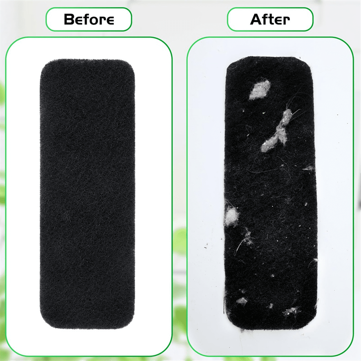 Generic Ceiling Fan Blade Air Purifier Pads (Black, 20 Pack, 9.84 in x 3.54 in) llad6