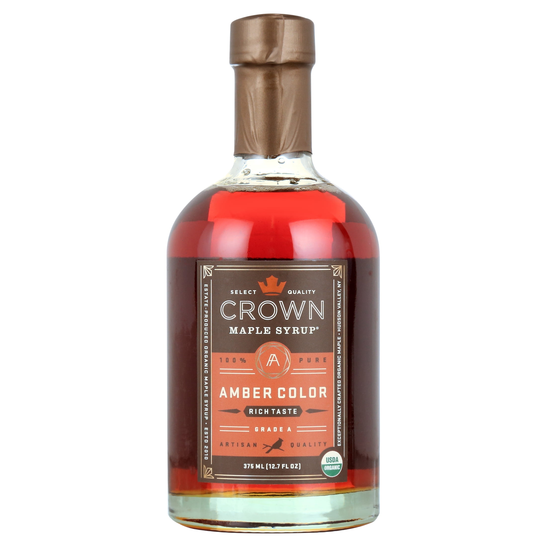 Crown Maple Organic Amber Color Rich Taste Maple Syrup (12.7 fl oz) r4lnw