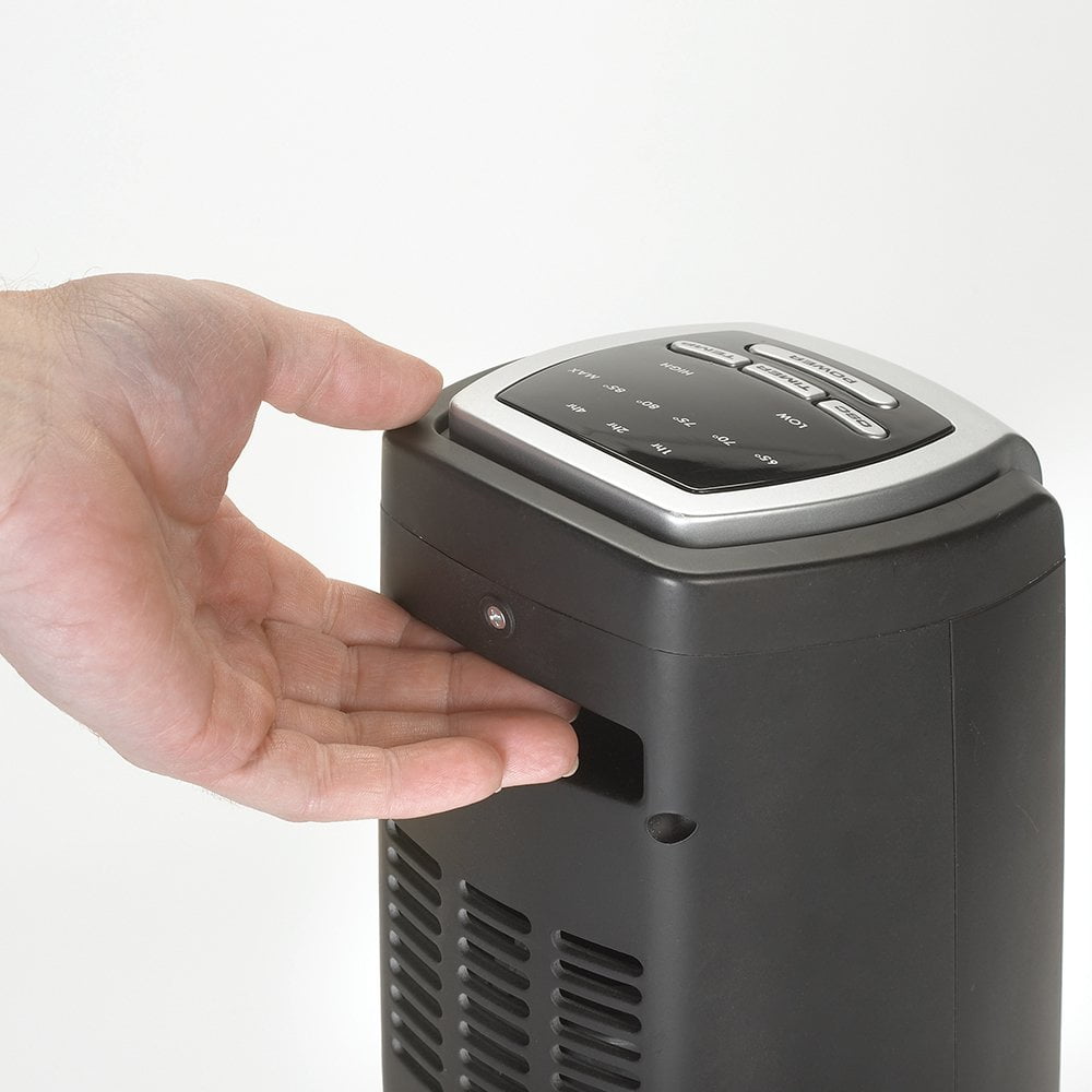 Lasko 1500W Electric Oscillating Ceramic Tower Space Heater with Remote (Black, 1 Unit) jvah5
