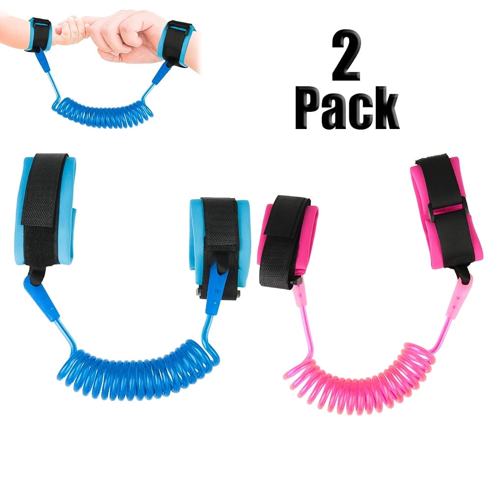 AOWOO Anti-Lost Toddler Safety Wrist Link Leash (Blue, 2 Pack, 71 in) jlwwc