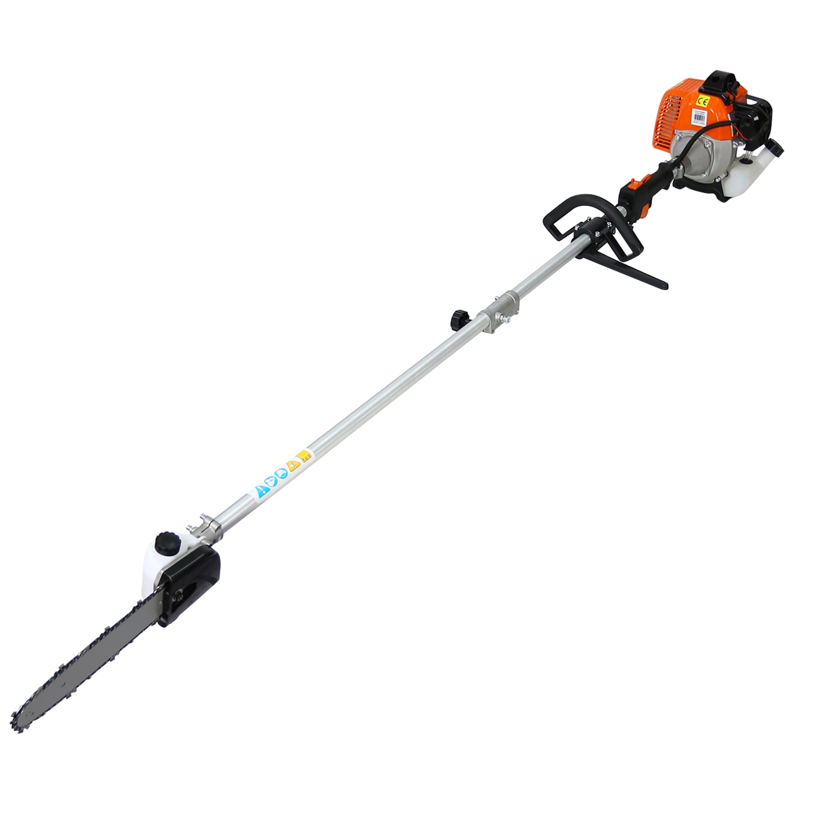 Syngar 4-in-1 Gas Grass Trimmer and Brush Cutter Multi-Tool with Pole Saw and Hedge Trimmer (Orange, 33cc) qhwwv