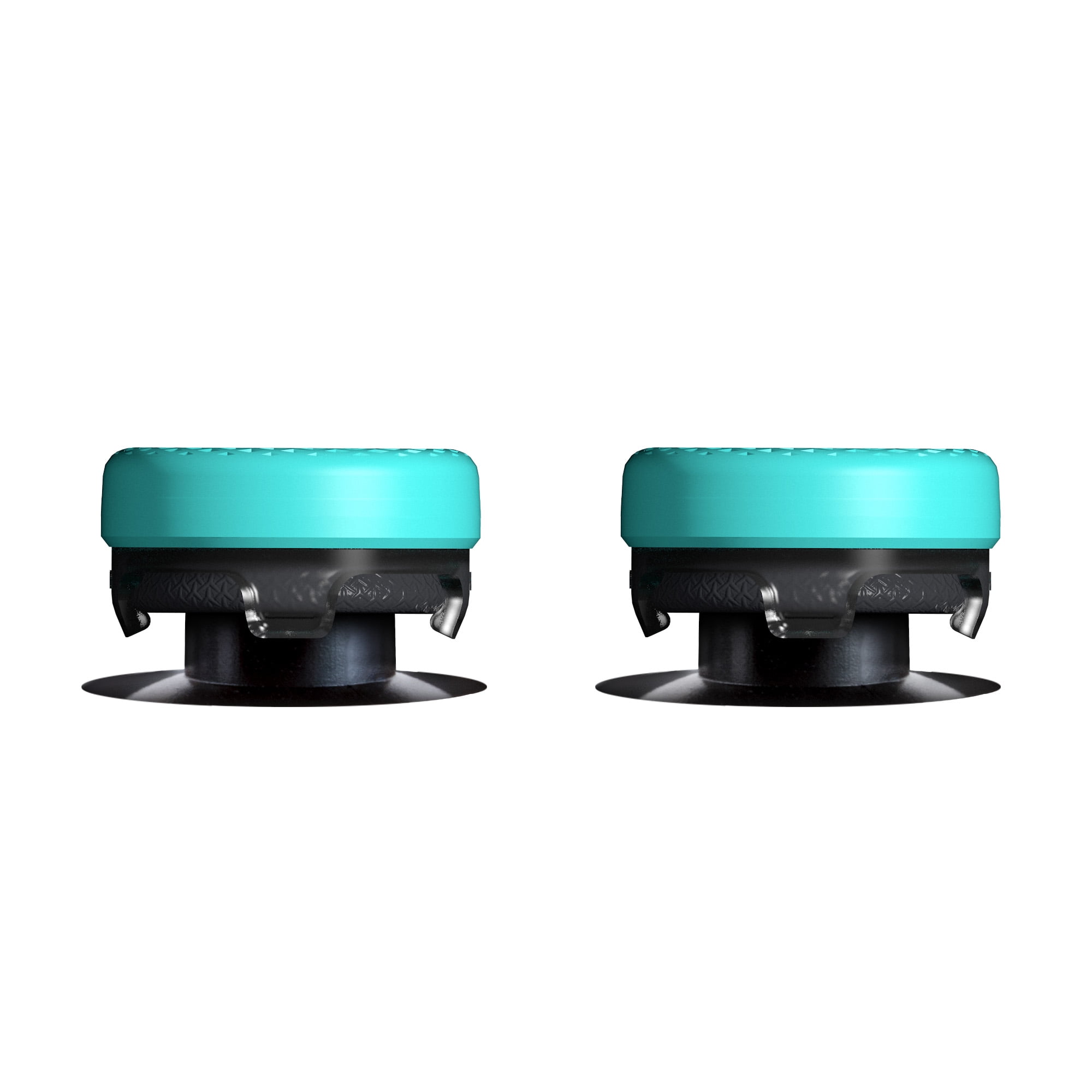 KontrolFreek Lotus Performance Thumbsticks for Xbox Controller (Mid-Rise Concave, Teal/Clear, 2 Pack) qrfe8