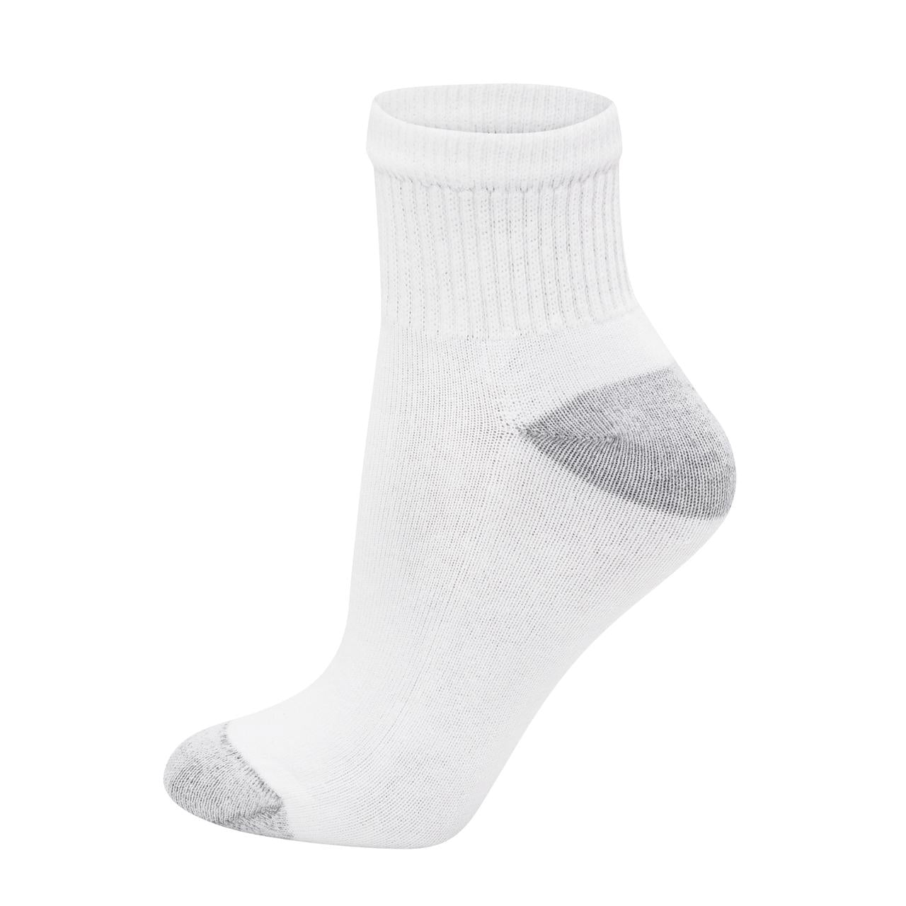 Hanes Women's Cushioned Ankle Socks, Moisture-Wicking Athletic Socks (White, 10-Pack, Size 5-9) 6wgux