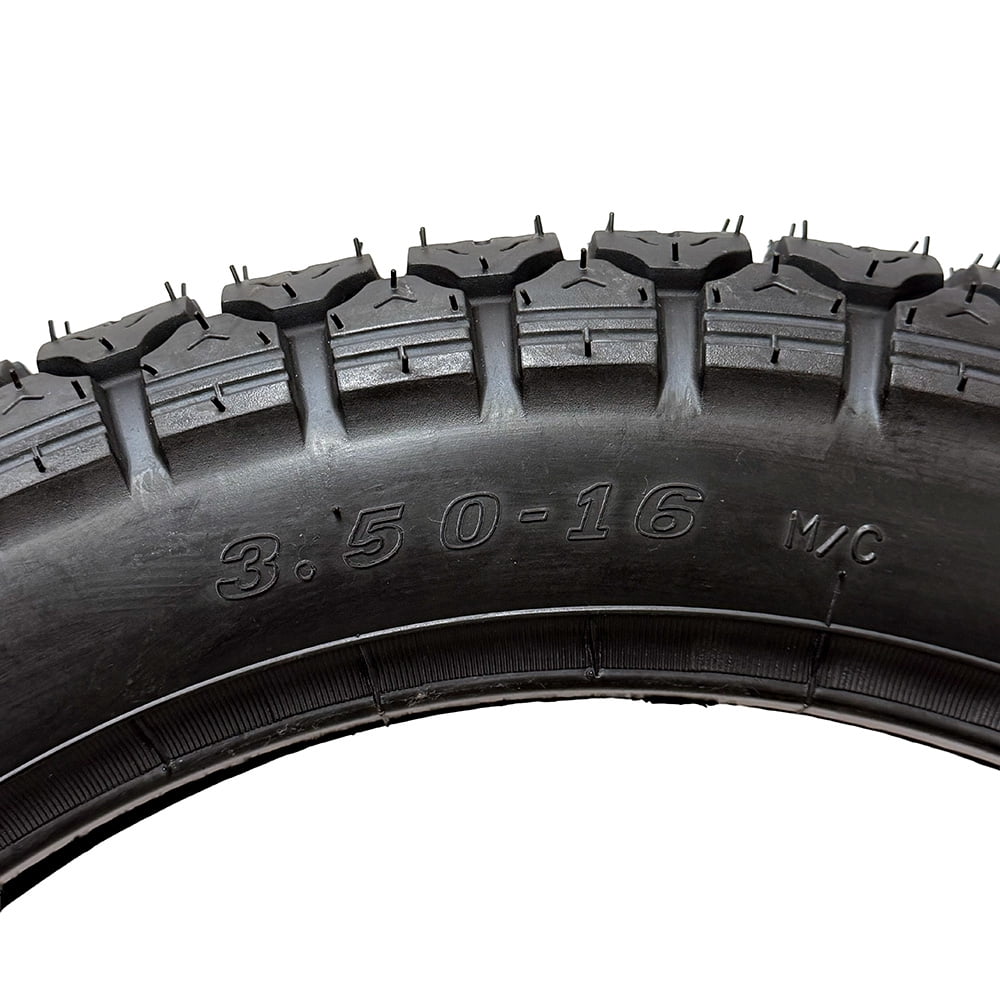 MMG Motorcycle Tire (3.50-16, Black, 520 lb Load Capacity) bd7ra