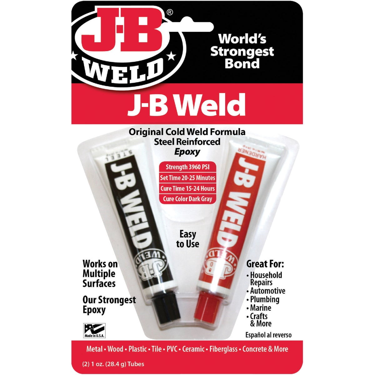 J-B Weld 8265-S ColdWeld Epoxy Adhesive (Grey, 2 Pack, 1 oz) gqowd