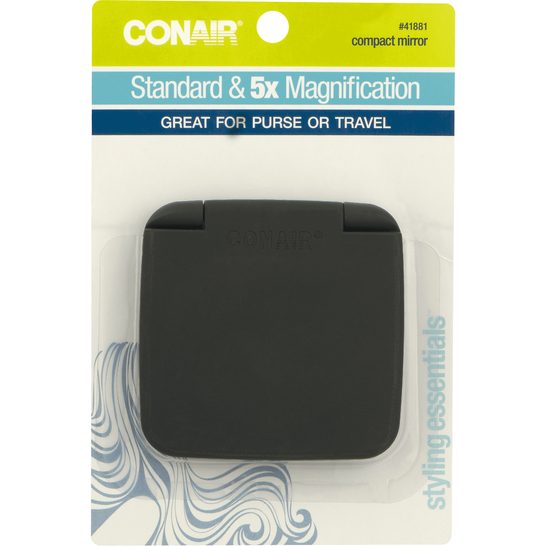 Conair Styling Essentials Compact Mirror (Black, 3 in) nh9jn