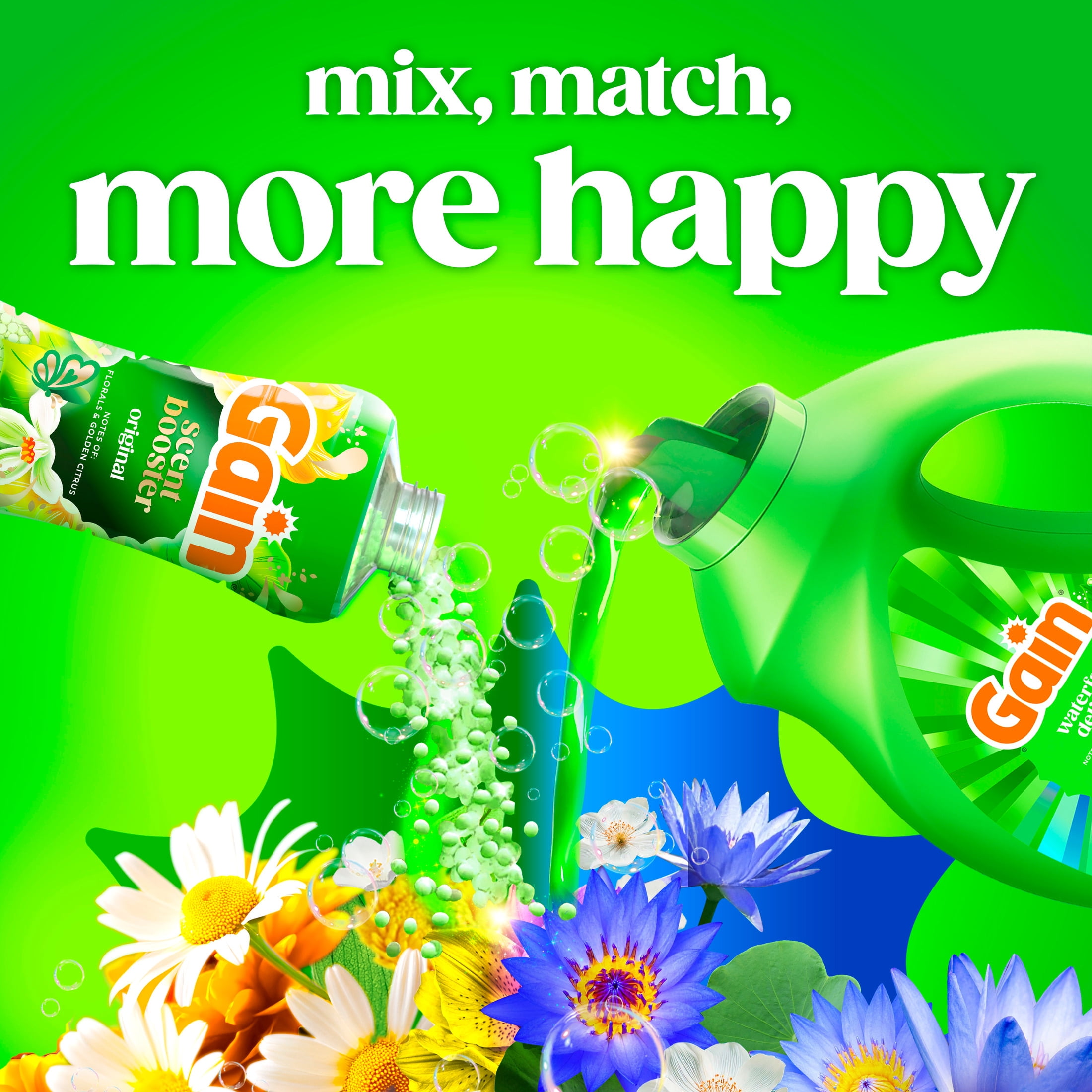Gain Liquid Laundry Detergent, Odor Defense, Waterfall Delight Scent (177 fl oz, 134 Loads) dutgs